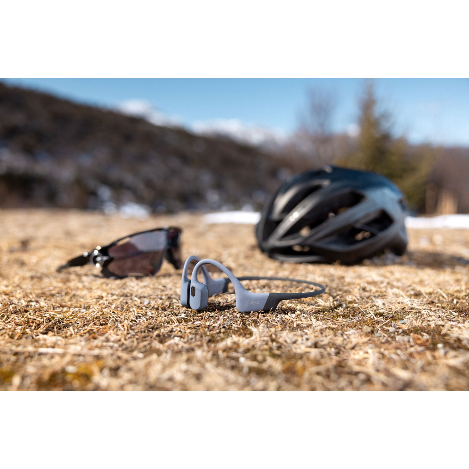 Shokz OpenSwim Pro Bone Conduction Waterproof Open-Ear Bluetooth Headphones - Grey