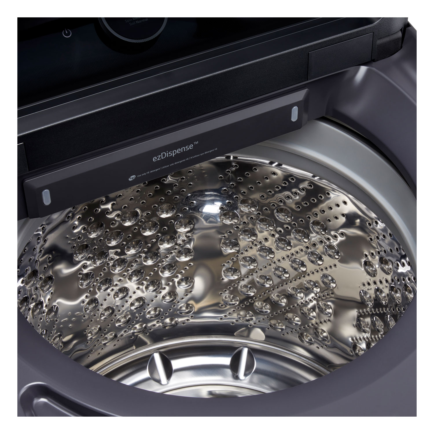 Laveuse à chargement par le haut à très grande capacité de 6,3 pi³ de LG - Noir mat