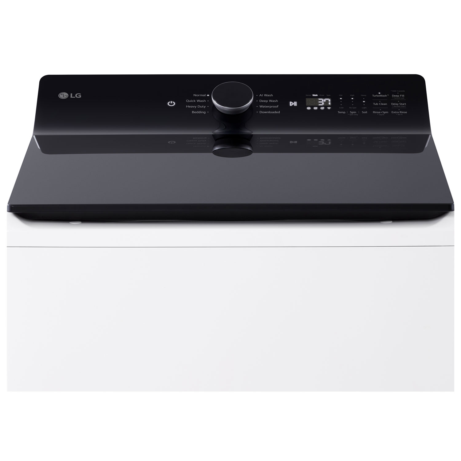 Laveuse à chargement par le haut haute efficacité de 6,1 pi³ avec agitateur de LG - Blanc alpin