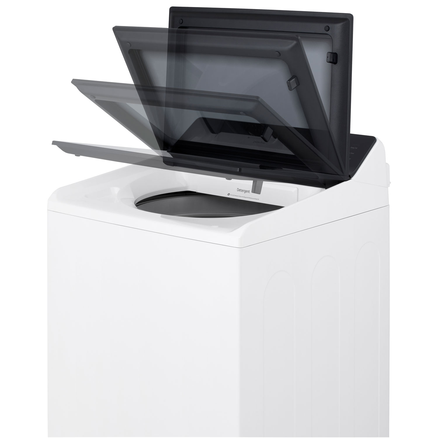 Laveuse à chargement par le haut haute efficacité de 6,1 pi³ avec agitateur de LG - Blanc alpin