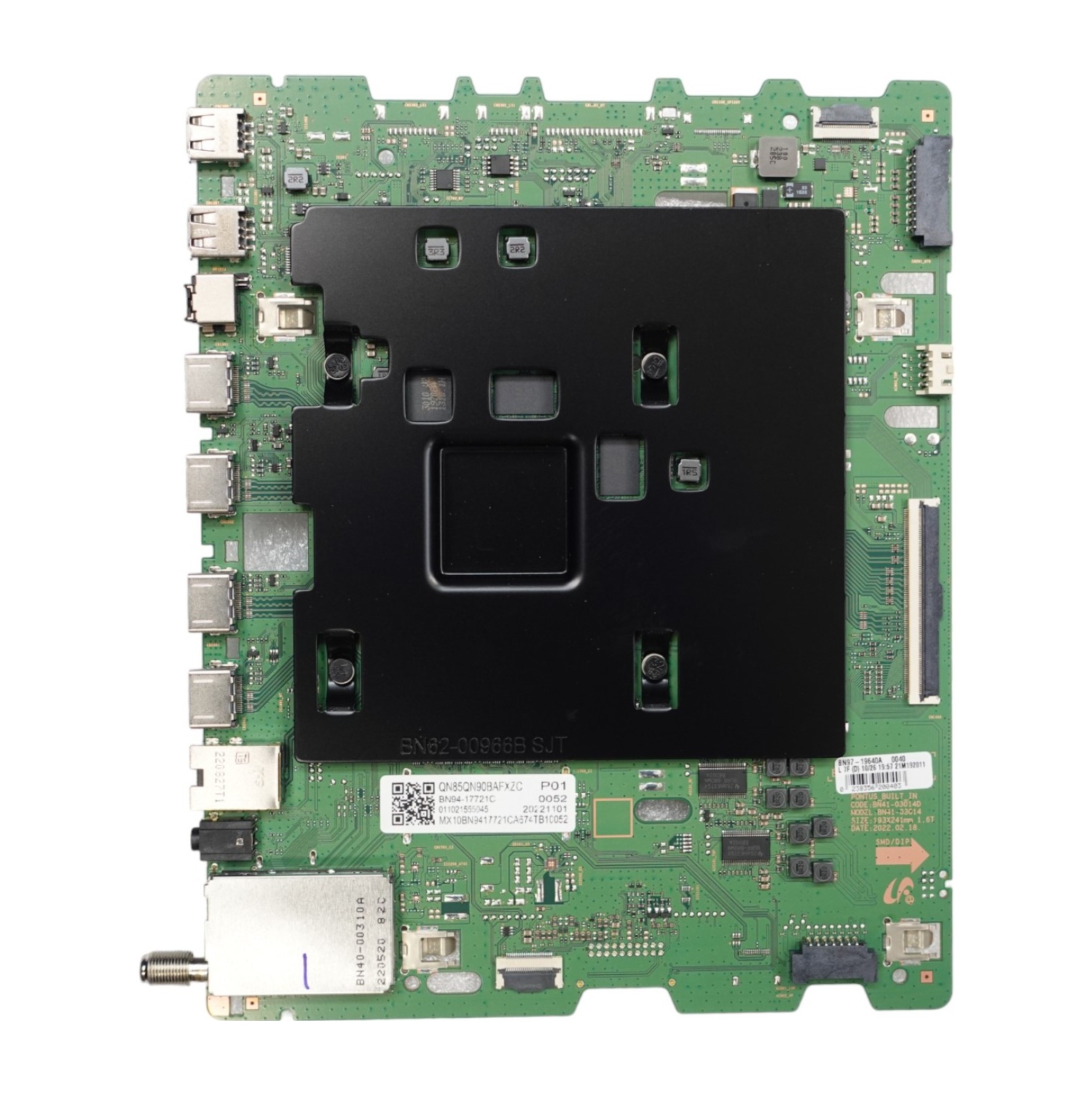 Refurbished (Good) SAMSUNG QN85QN90B 85" 4K HDR NEO QLED Main Board P/N: BN94-17721C