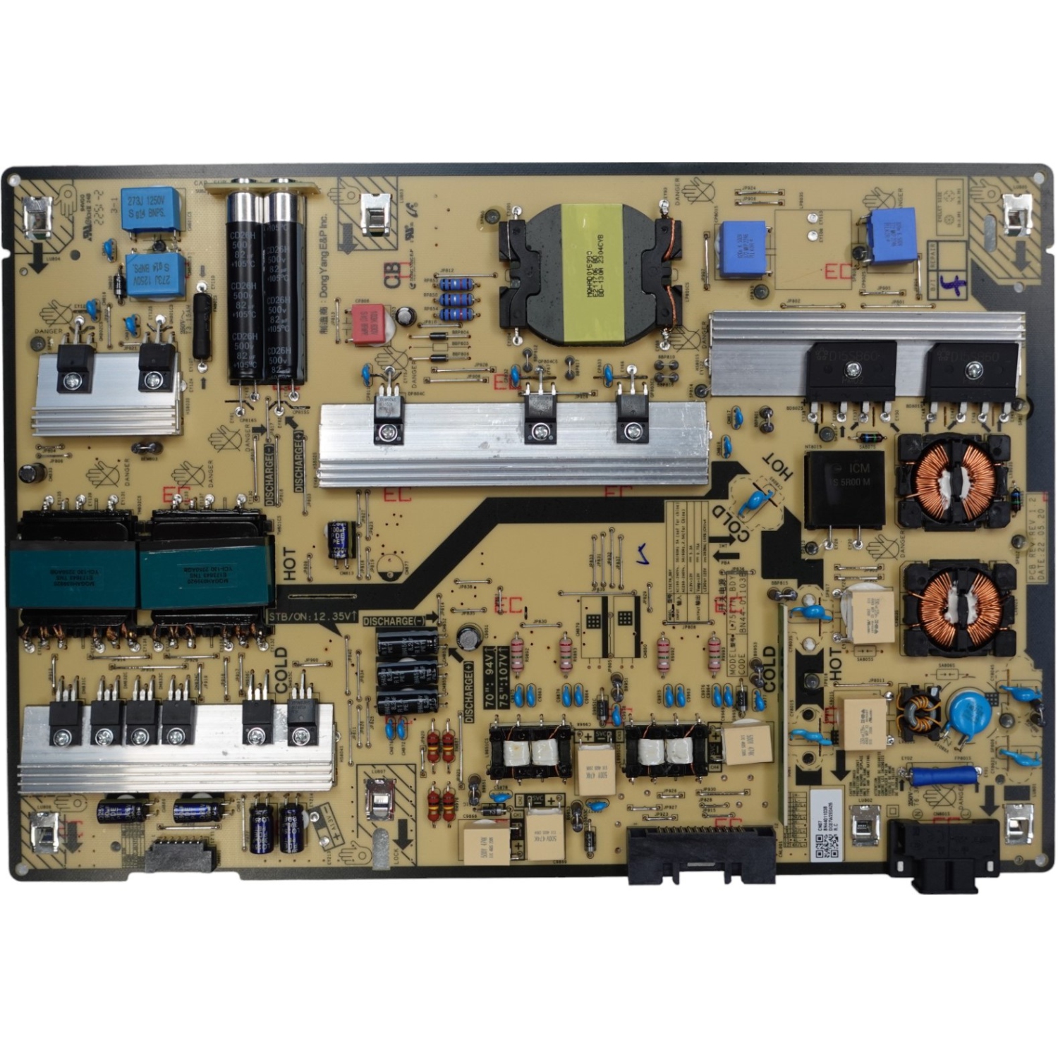 Refurbished (Good) Samsung 75" Q60C QLED 4K UHD Smart TV Power Board P/N: BN44-01103B