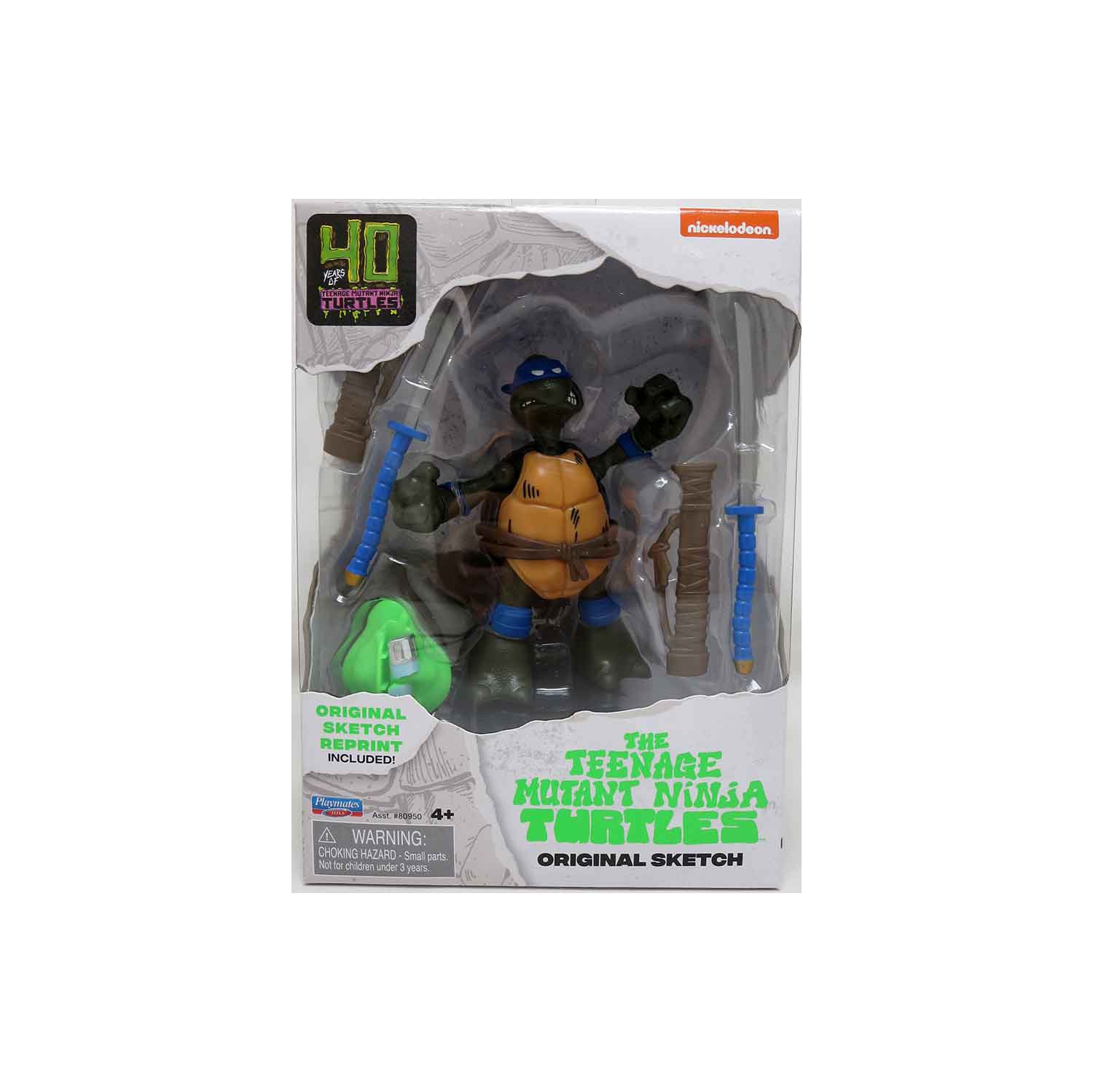 Teenage Mutant Ninja Turtles 5 Inch Action Figure Original Sketch - Leonardo