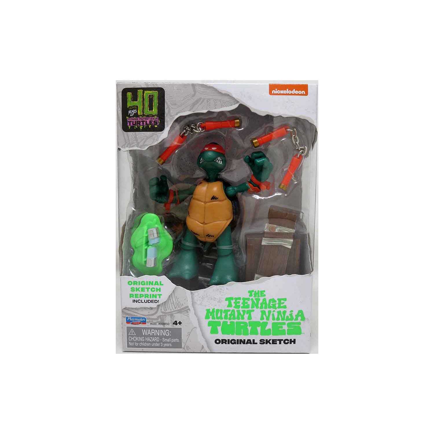 Teenage Mutant Ninja Turtles 5 Inch Action Figure Original Sketch - Michelangelo