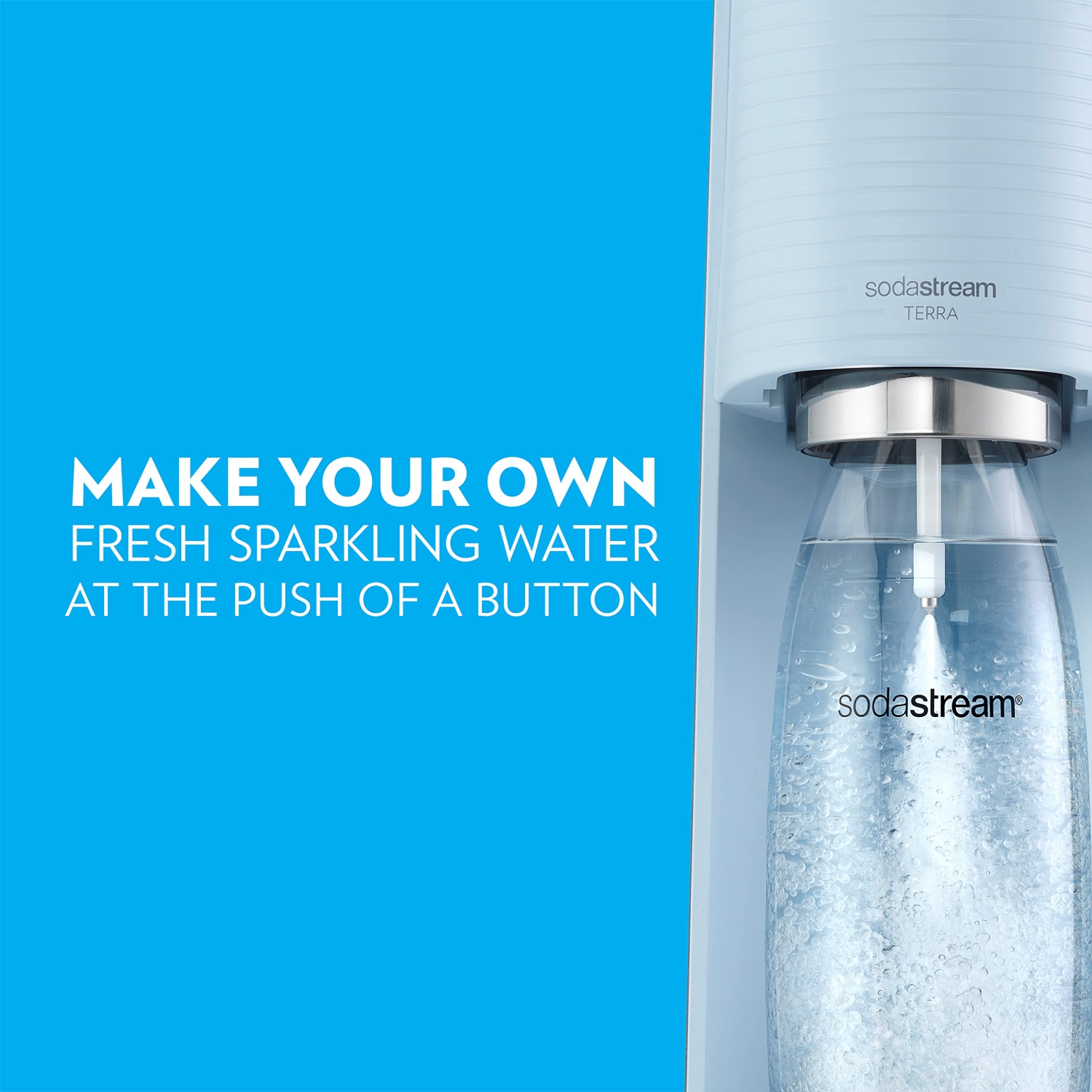 Sodastream Terra Sparkling Water Maker - Misty Blue, Medium