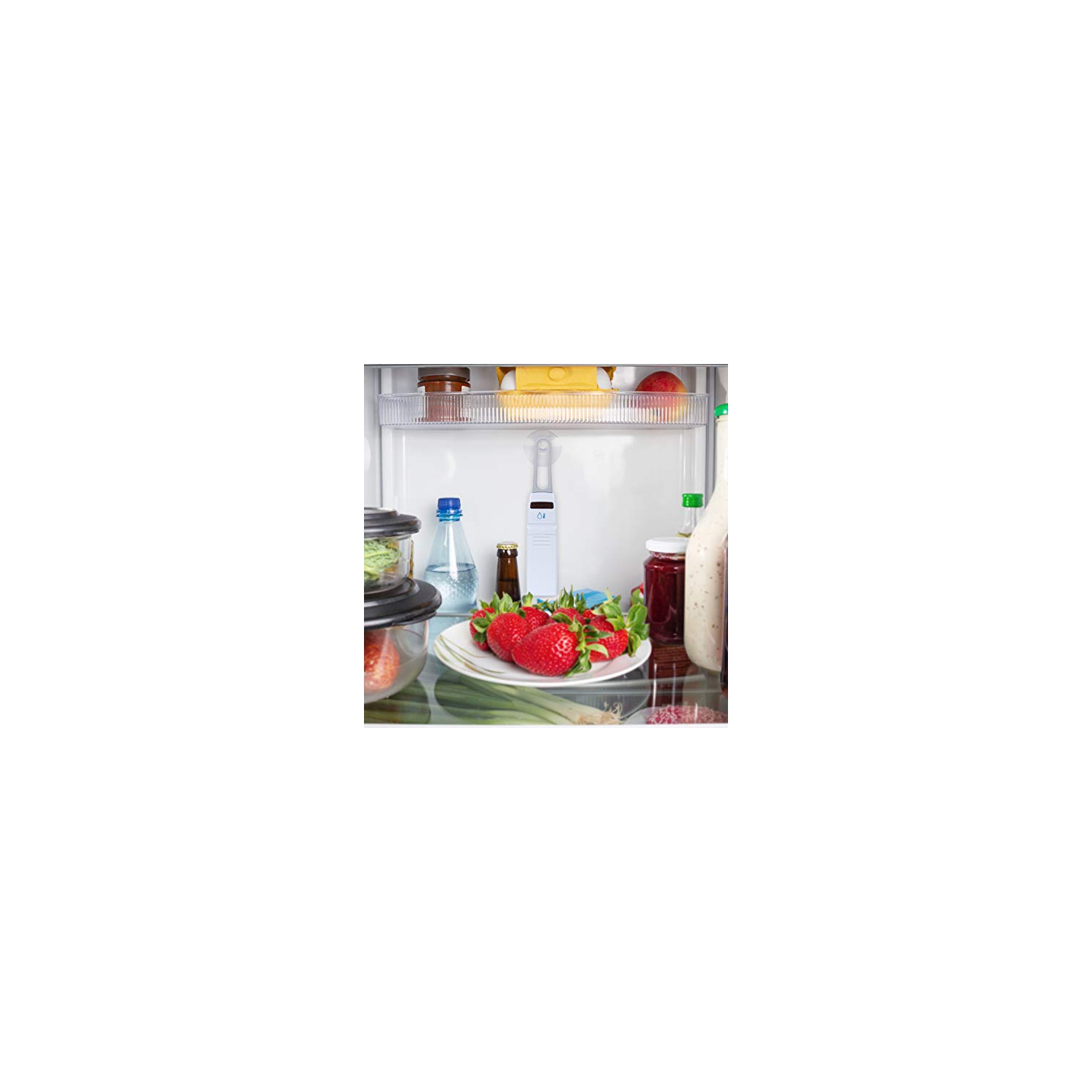 AcuRite Digital Wireless Fridge and Freezer Thermometer with Alarm, Max/Min Temperature 4.25" x 3.75"