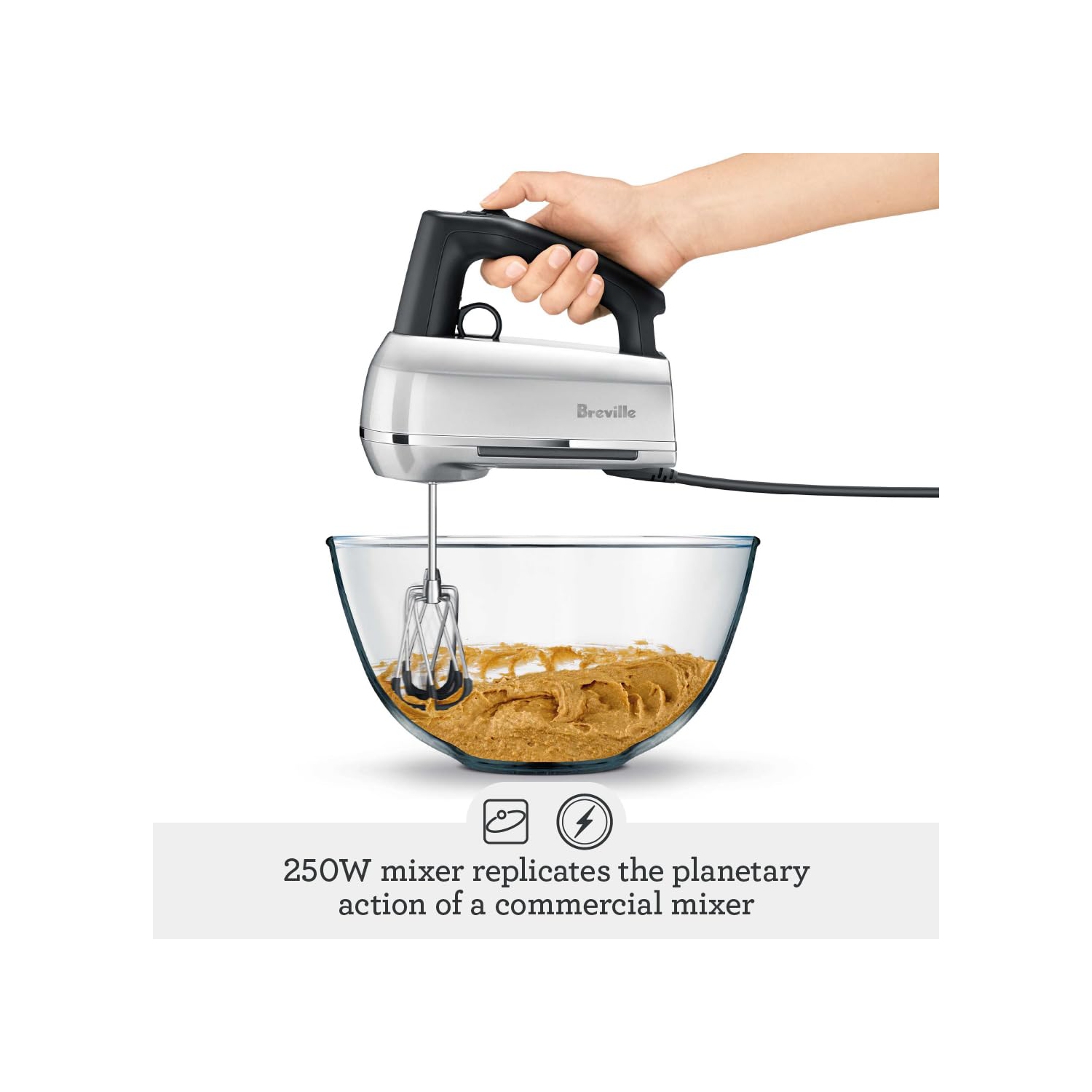 Breville Handy Mix Scraper BHM800BTR, Black Truffle