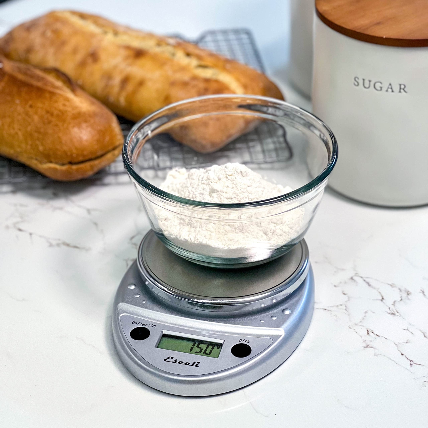 Escali Primo P115C Premium Kitchen Food Scale for Baking and Cooking, Lightweight and Durable Design
