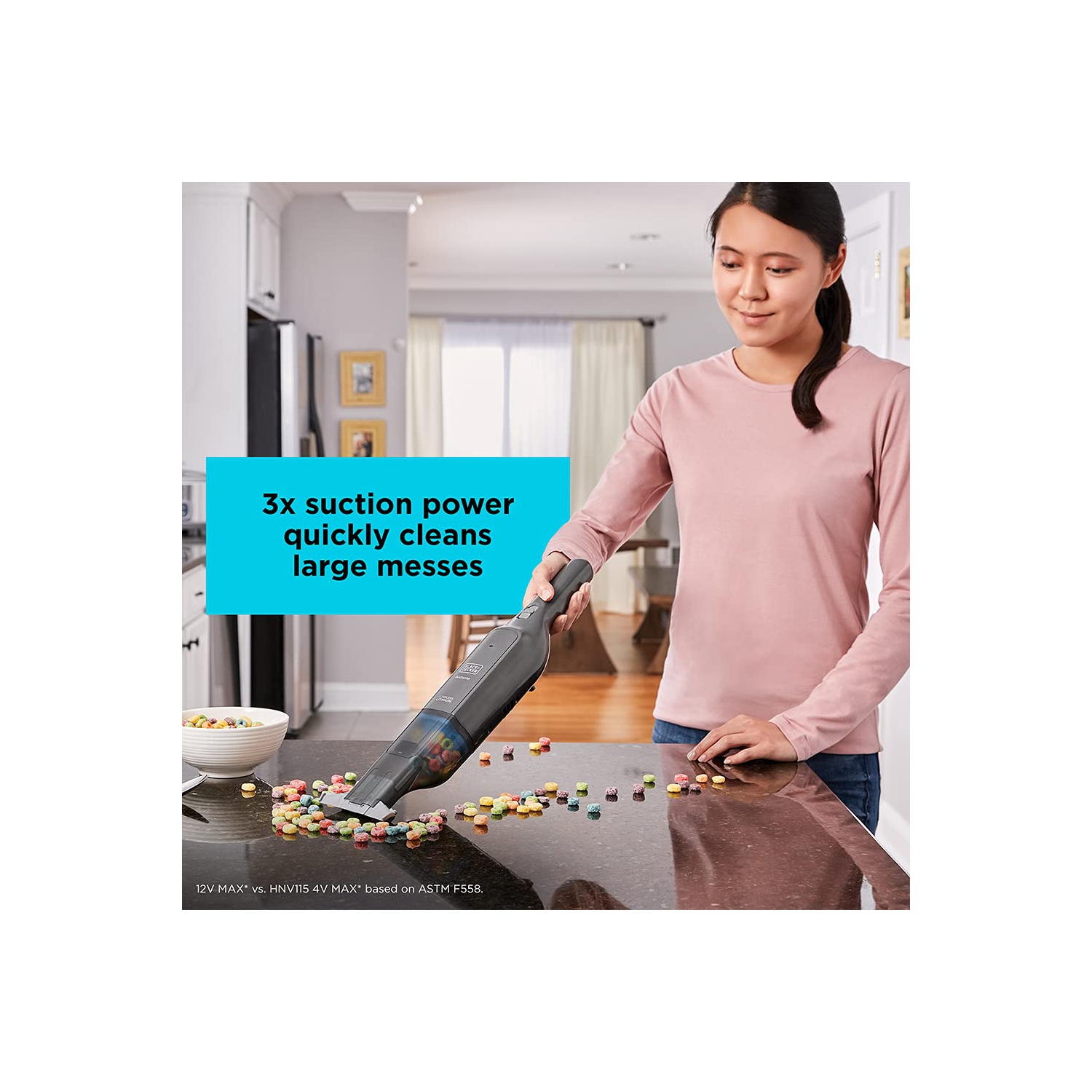 BLACK+DECKER dustbuster® AdvancedClean™ Slim Cordless Hand Vacuum, 12V Max