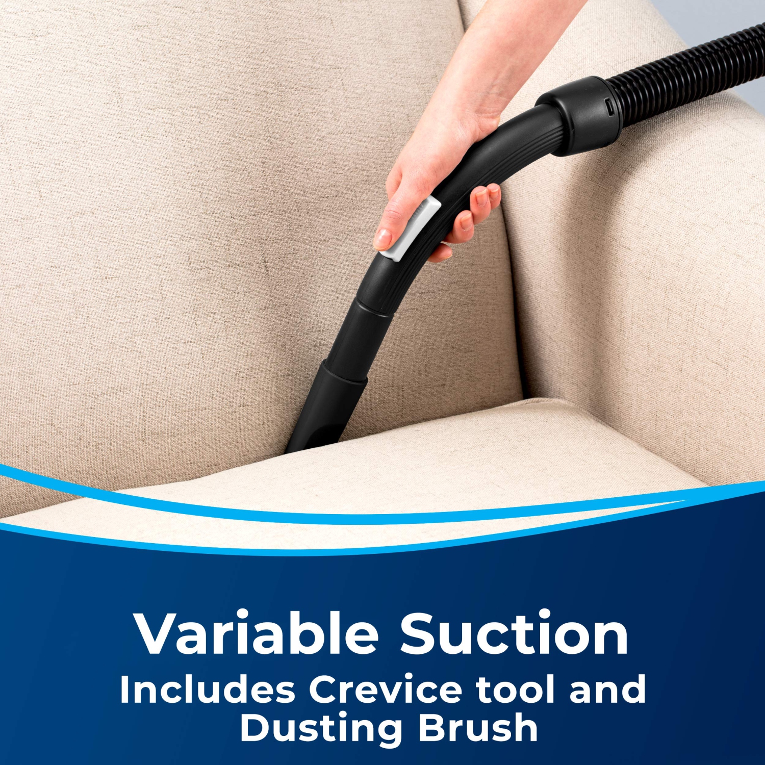 Bissell - Canister Vacuum Cleaner - Zing Bagless - Lightweight Compact - Hard Floor and Low-Pile Carpet | 21565 , Red