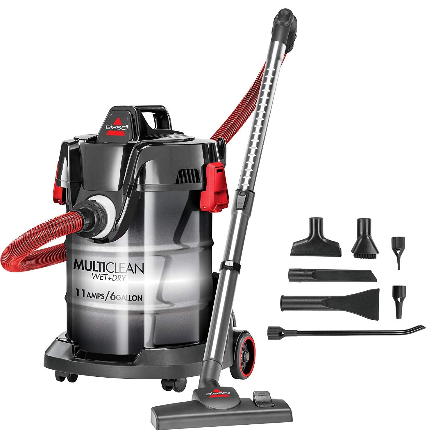 Bissell 2035D Wet/Dry Drum Shop Garage Vacuum, 11 Amp, 6 Gallon