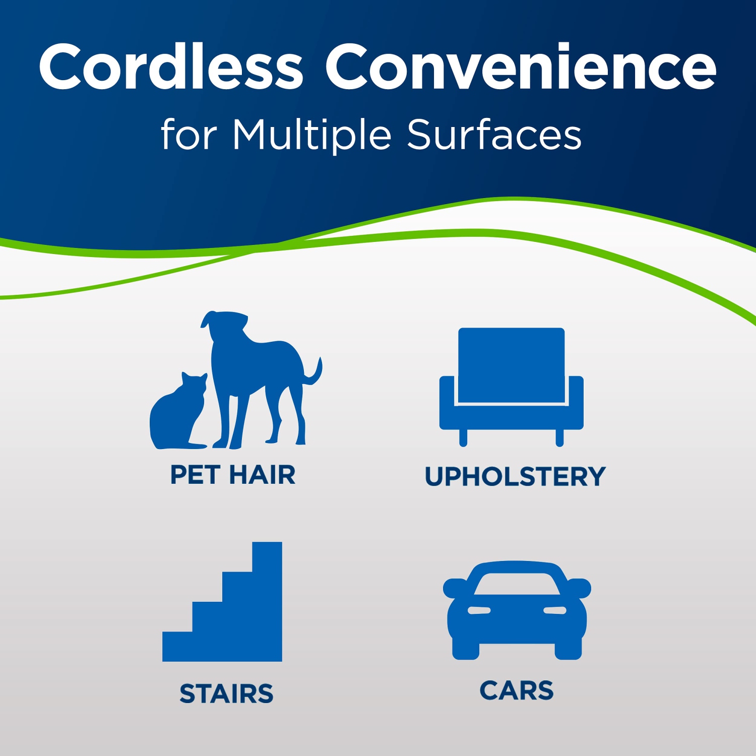 Bissell - Hand Vacuums - PowerClean Pet Cordless - with Motorized Brush, Upholstery Tool and Crevice Tool| 2389D , Green