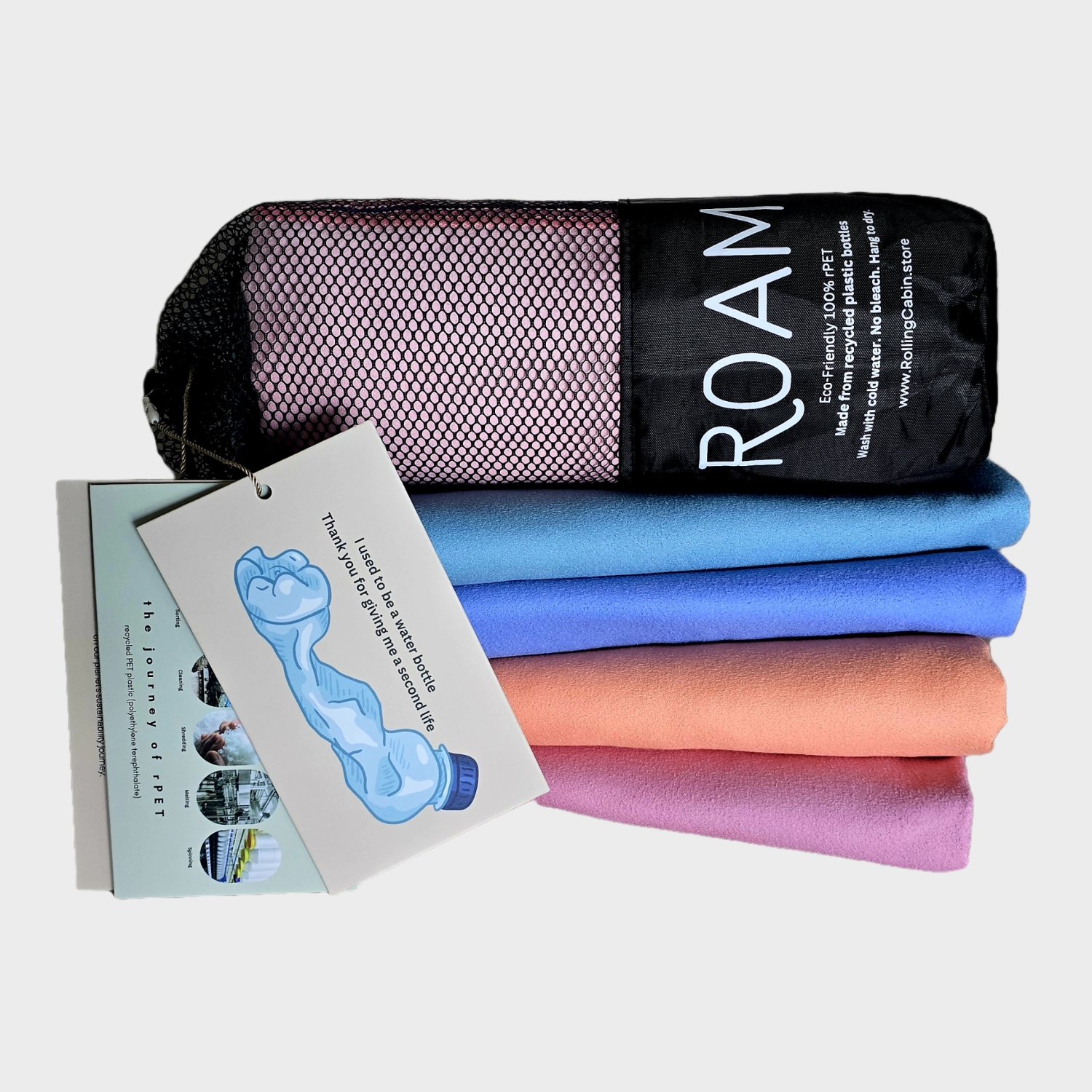 ROAM 100% Sustainable Eco-Friendly XL Beach Towel GRS Certified | Summit Serenity