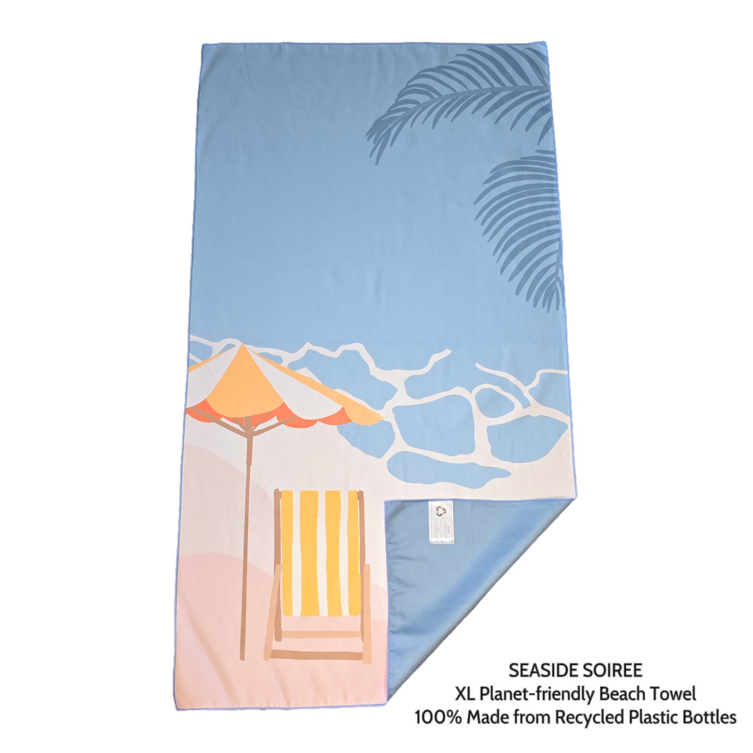 ROAM 100% Sustainable Eco-Friendly XL Beach Towel GRS Certified | Seaside Soiree