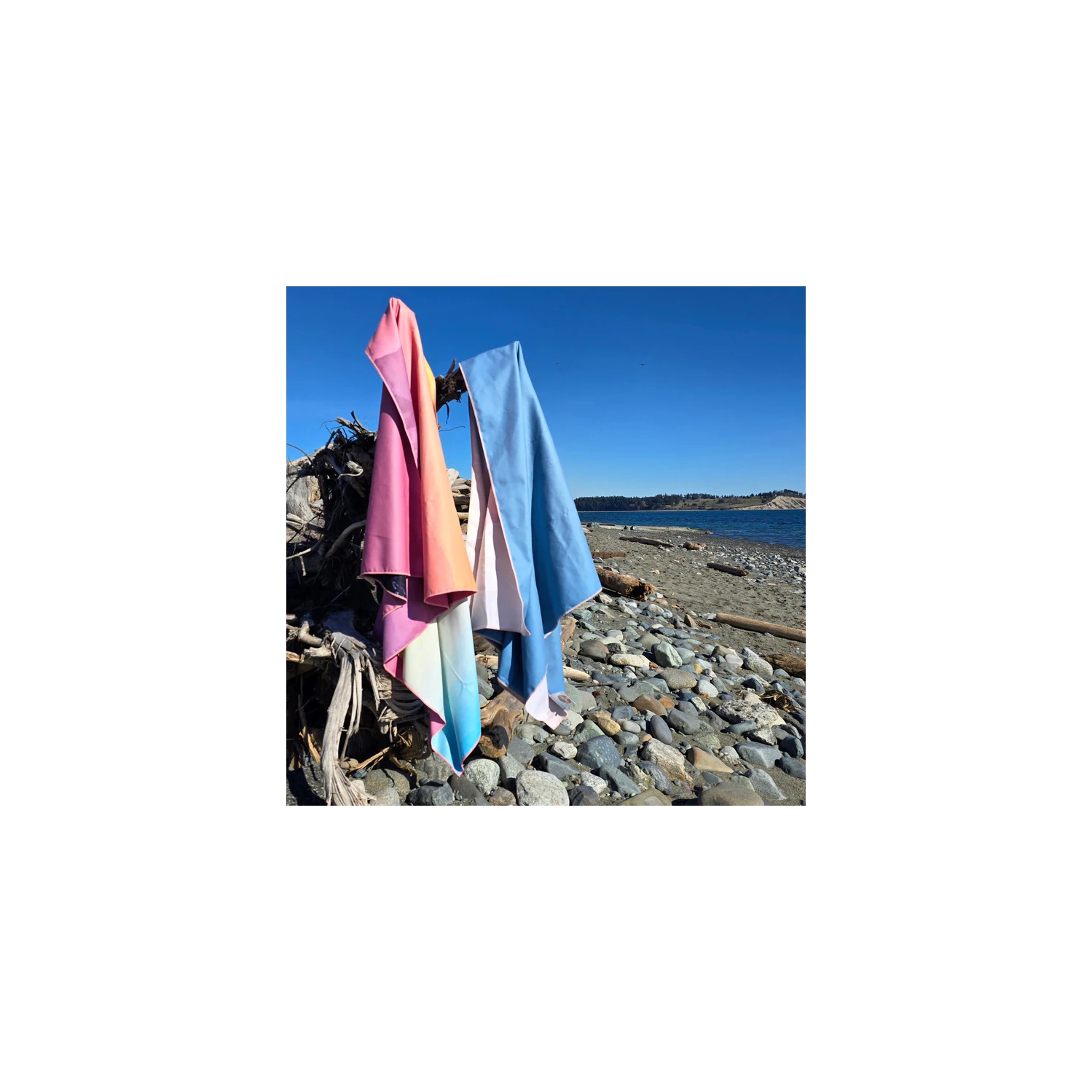ROAM 100% Sustainable Eco-Friendly XL Beach Towel GRS Certified | Seaside Soiree