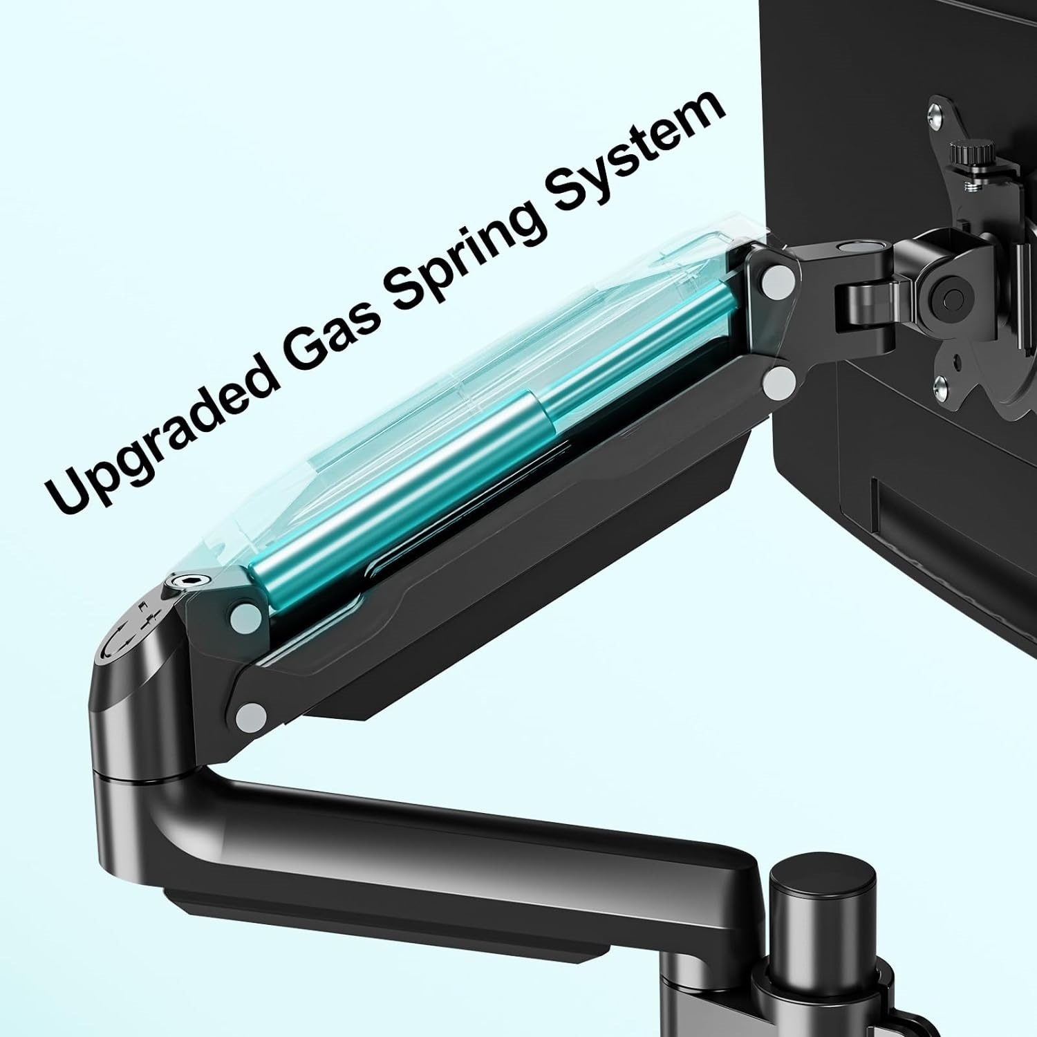 Single Monitor Mount, Desk Mount for 13-32 inch Computer Screen, Adjustable Tall Monitor Arm with 25 inch Max Height, Holds 4.4-19.8 lbs, Full Motion