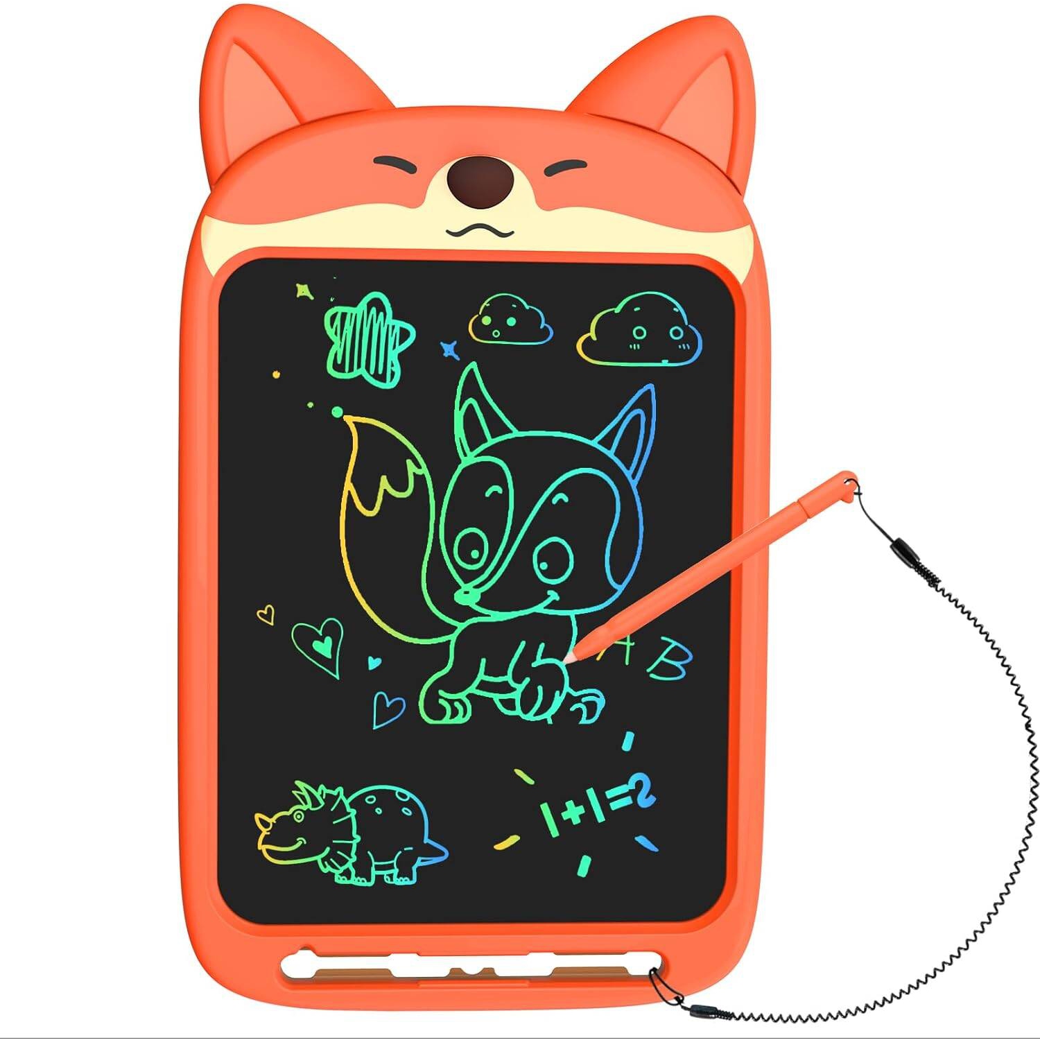 LCD Writing Tablet for Kids, 10 Inch Electronic Erasable Reusable Doodle Board Drawing Pad, as Christmas Birthday Gift for 3-8 Years Old Boys Girls,