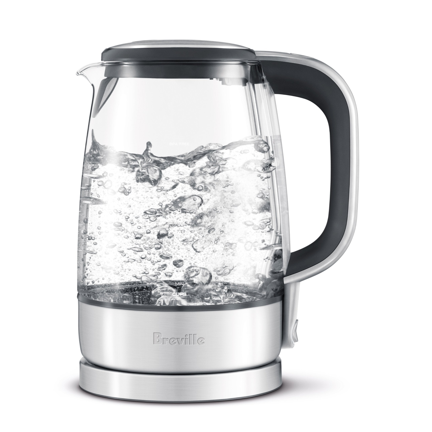 Breville USA BKE595XL The Crystal Clear Electric Kettle, 2.3, Glass