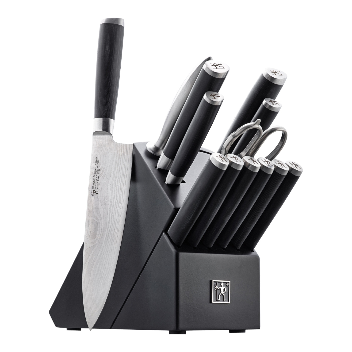 HENCKELS Damascus Black 14 Piece Knife Block Set