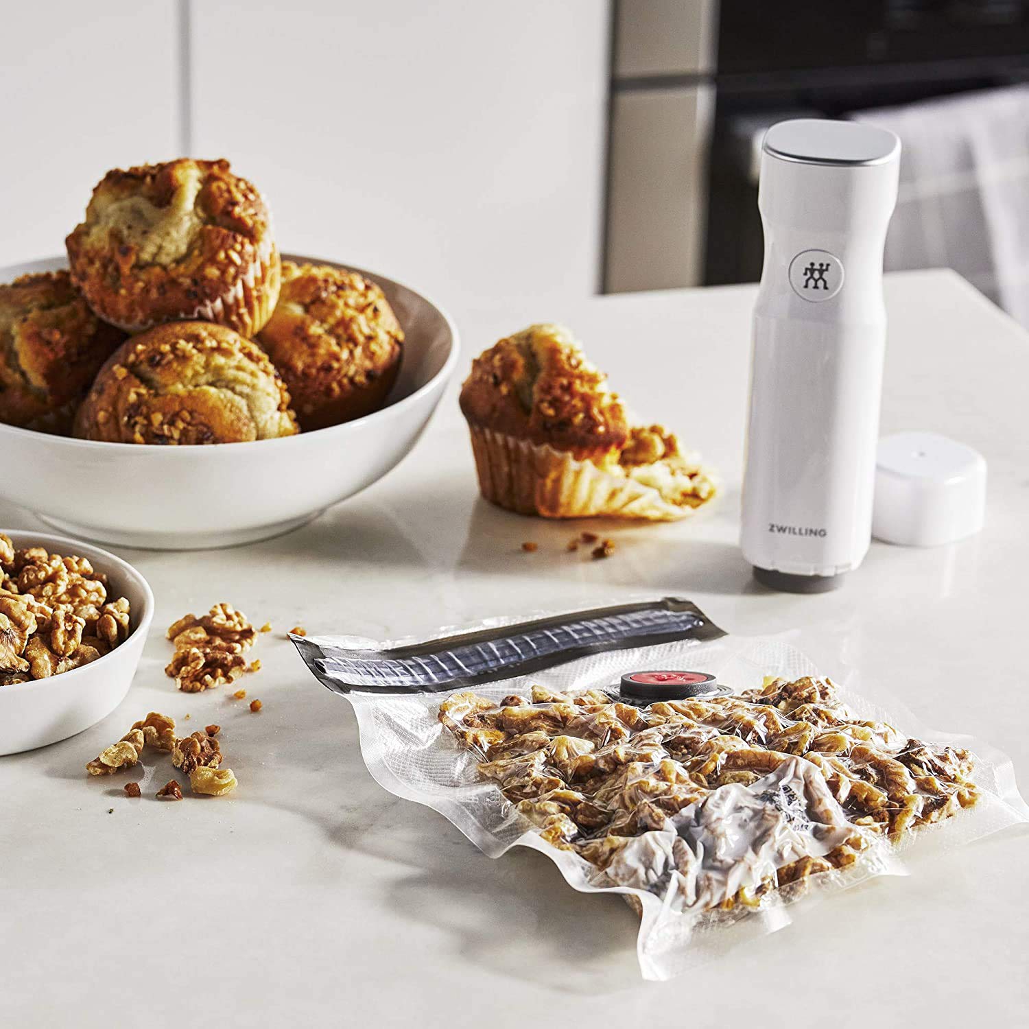 ZWILLING Fresh & Save Vacuum Sealer Machine Starter Set, 6 Piece BPA-Free Sous Vide, Meal Prep Container Set - Glass