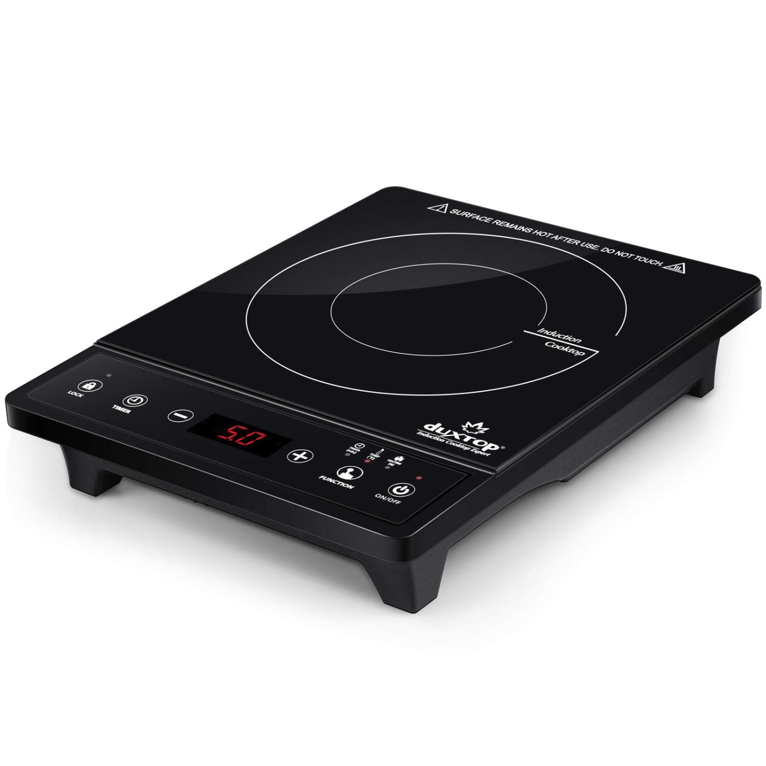 Surface de cuisson à induction portative Duxtop, brûleur de comptoir, brûleur à induction avec minuterie et capteur tactile, 1800&nbsp;W 8500ST E210C2