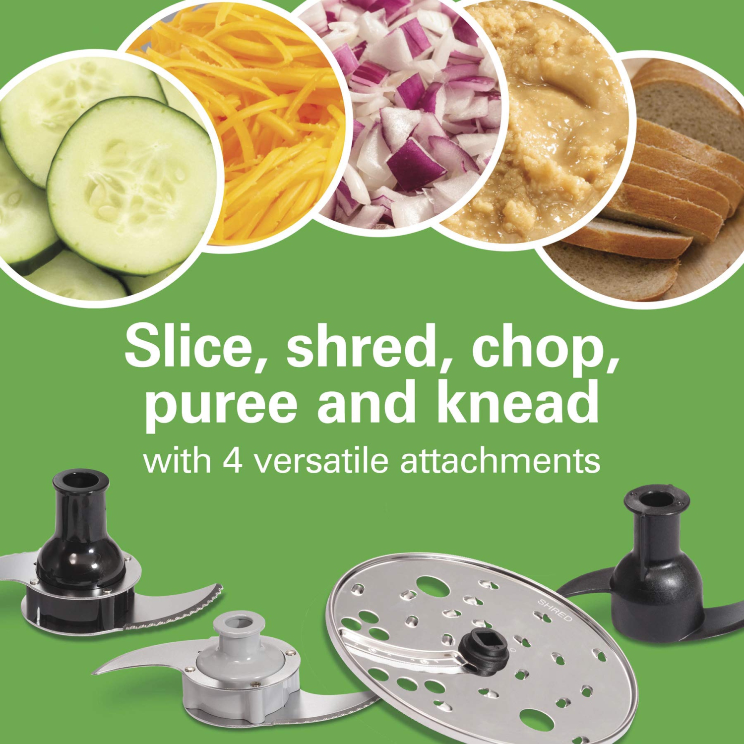 Hamilton Beach Stack & Snap Duo Food Processor, 14 Cup Capacity, 70585