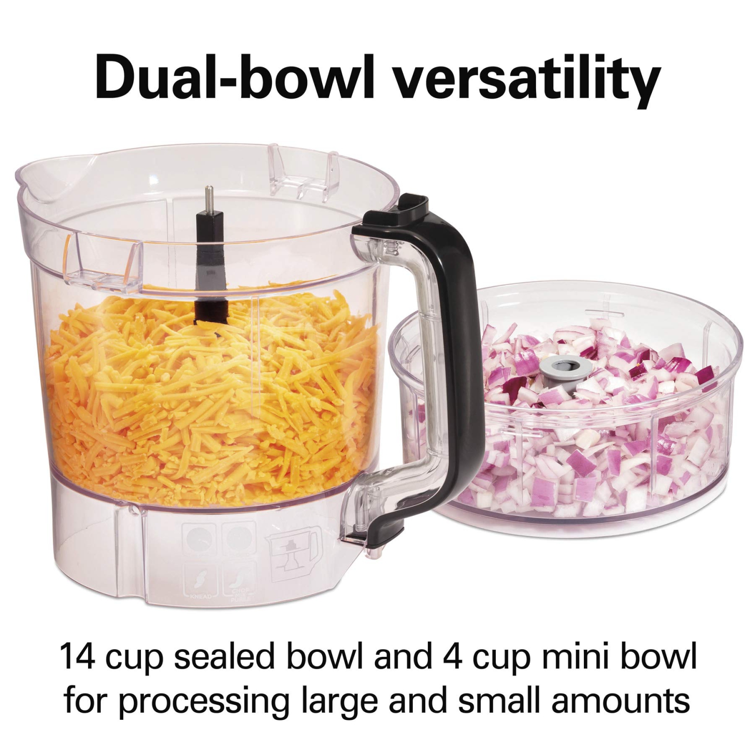 Hamilton Beach Stack & Snap Duo Food Processor, 14 Cup Capacity, 70585