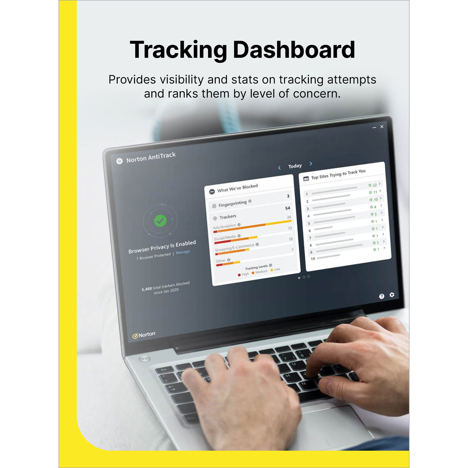 Norton AntiTrack - 1 appareil - 1 an - Téléchargement numérique