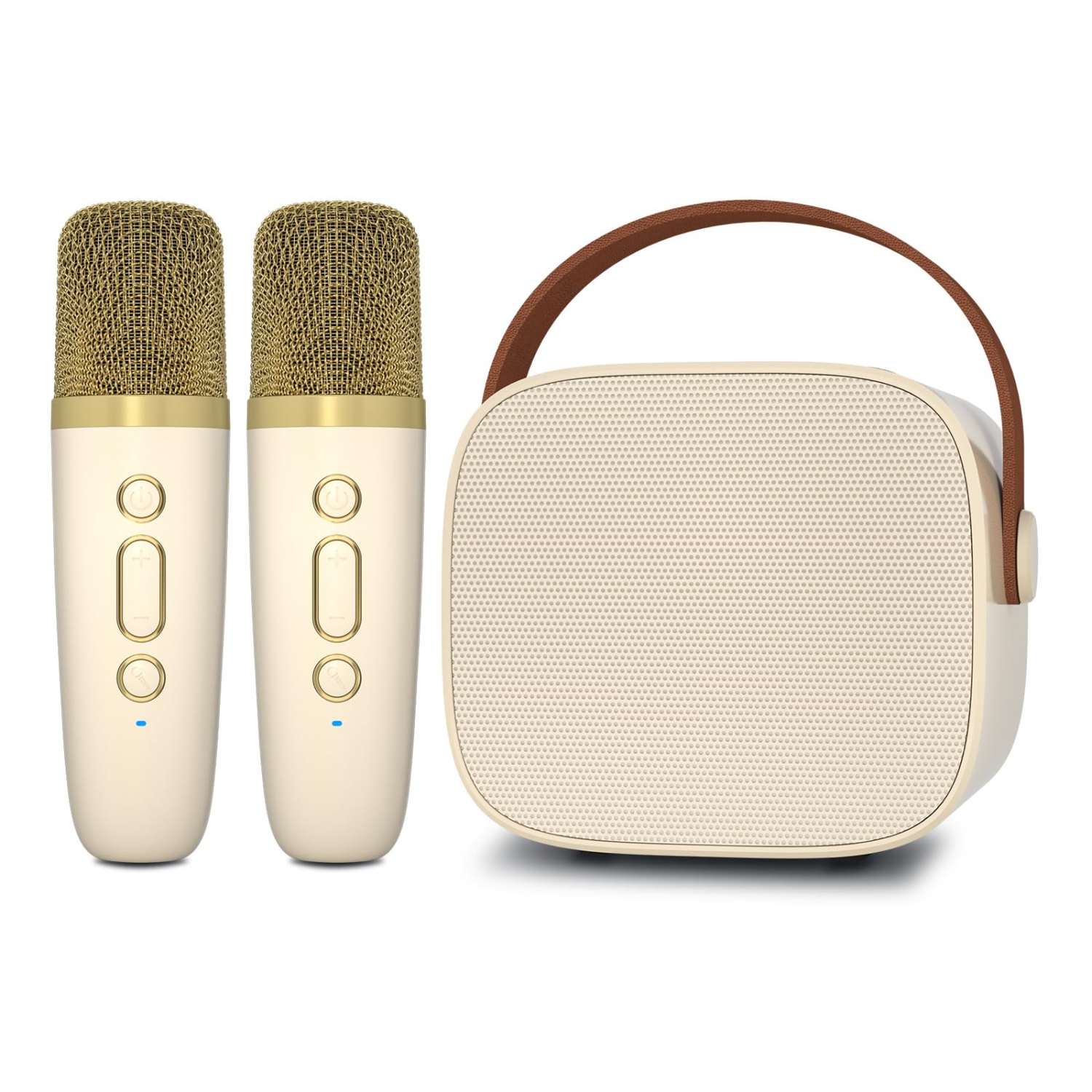 Mini Karaoke Machine with 2 Wireless Microphone,Portable Bluetooth Speaker for Kids and Adults,Gifts for Girls and Boys Birthday Party Home