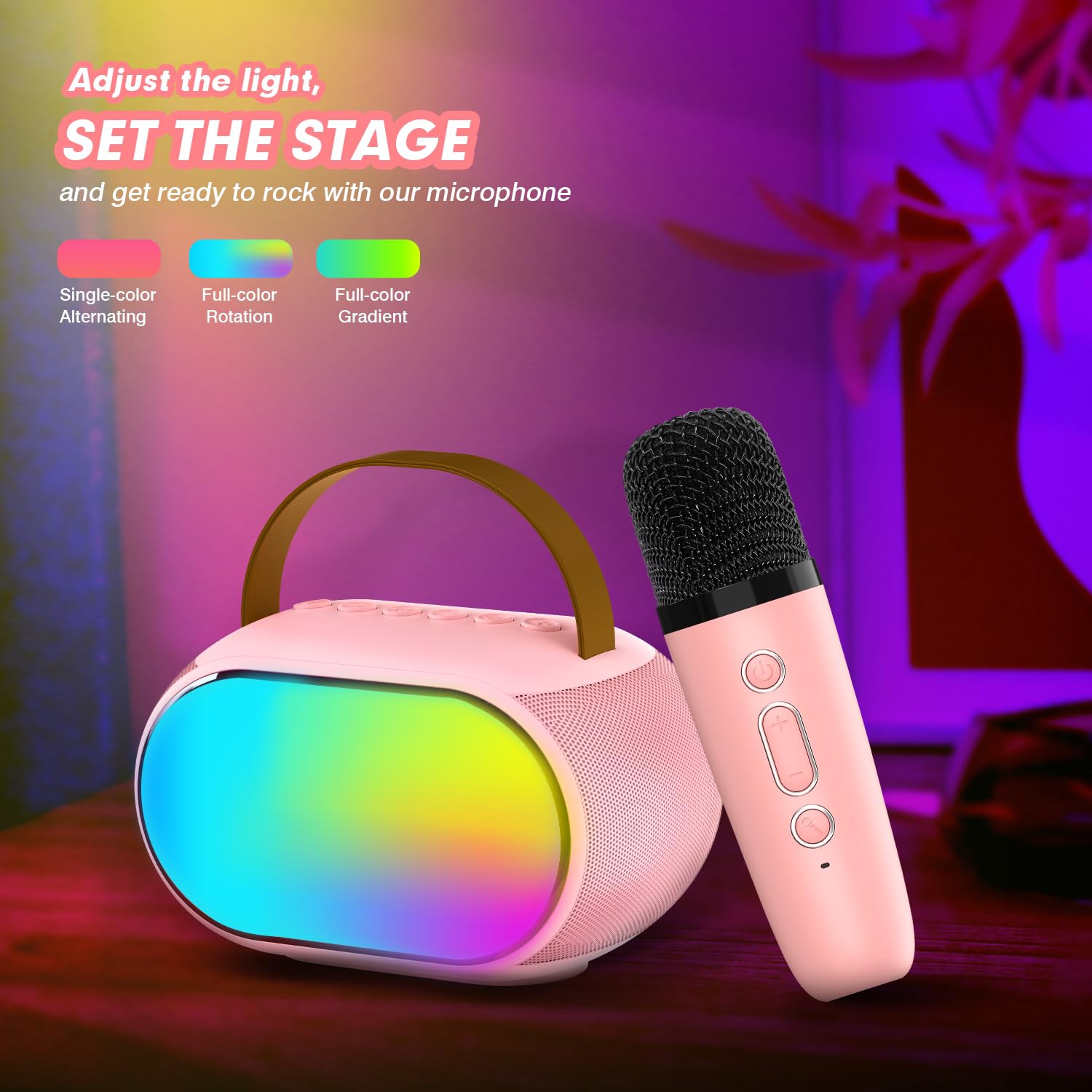 Karaoke Machine with Dual Drivers, Toys for 3-12 Years Old Girls Boy, Microphone for Kids, Christmas Birthday Gift for Teens Adults Toddlers Party