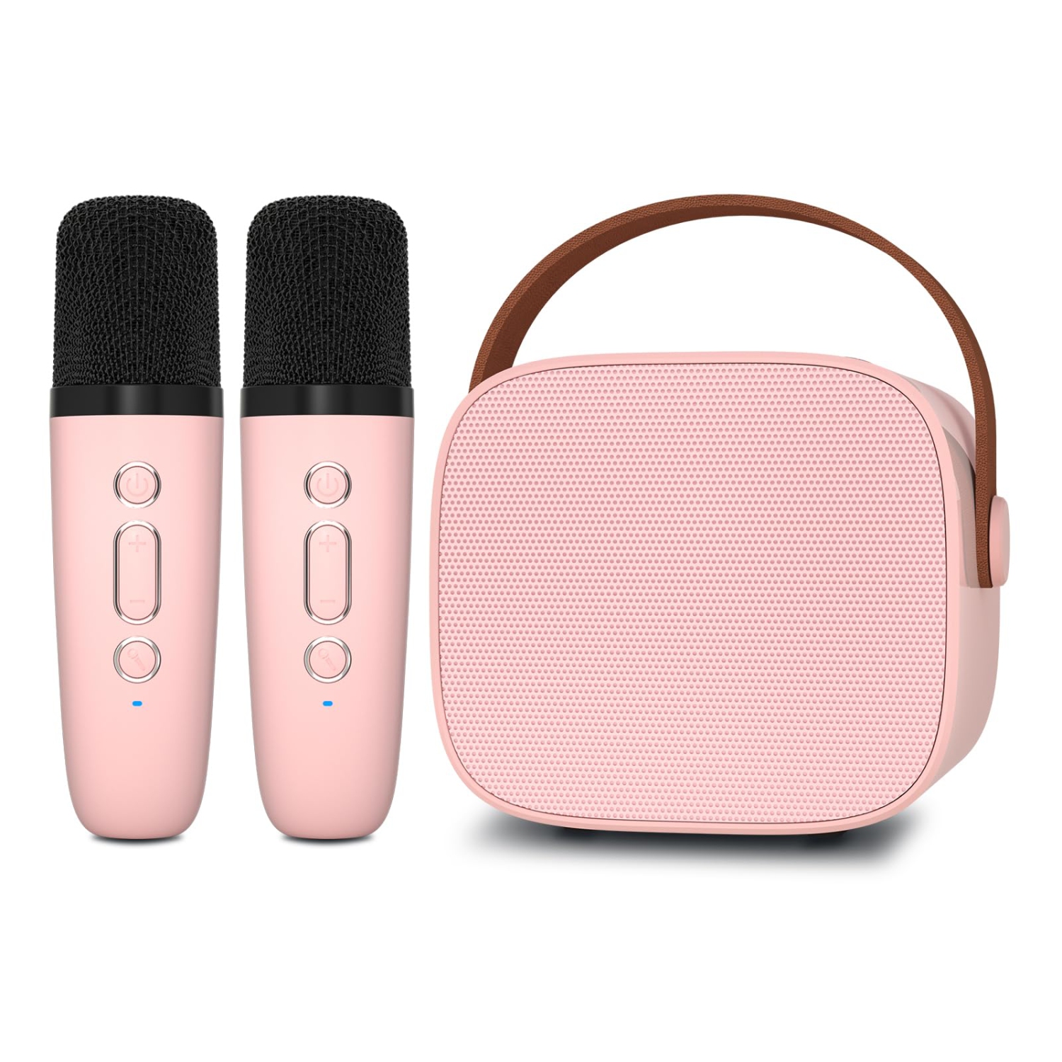 Mini Karaoke Machine for Kids,Portable Bluetooth Speaker with 2 Wireless Microphones for Kids and Adults,Gifts for Girls and Boys Age 4-12 Year Old