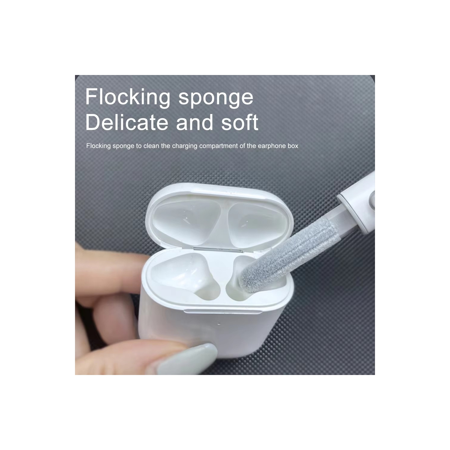 Trousse de nettoyage pour AirPods Pro 1 2 3 Stylo de nettoyage multifonction avec brosse douce éponge de flocage pour écouteurs Bluetooth Étui Outils
