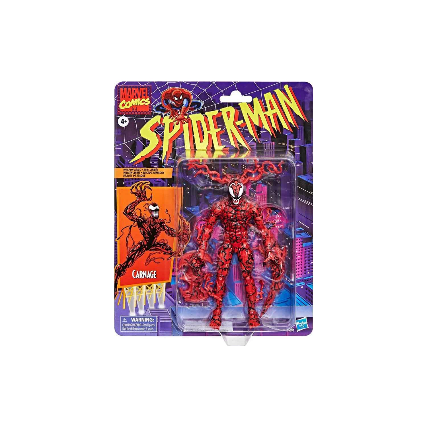 Marvel Legends Retro 6 Inch Action Figure Spider-Man Exclusive - Carnage