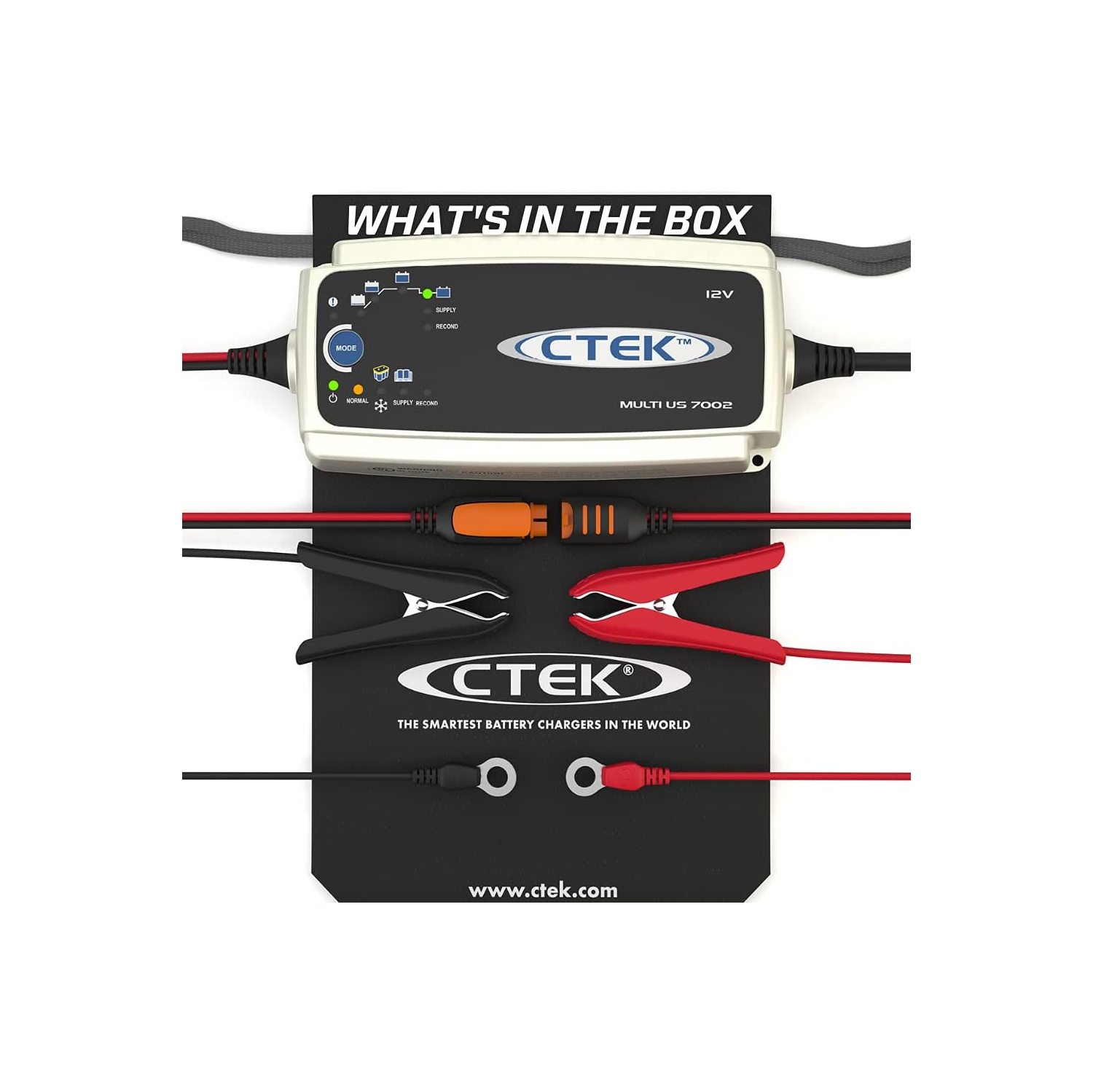 CTEK – Chargeur de batterie multi-États-Unis de 7002 12 volts, noir