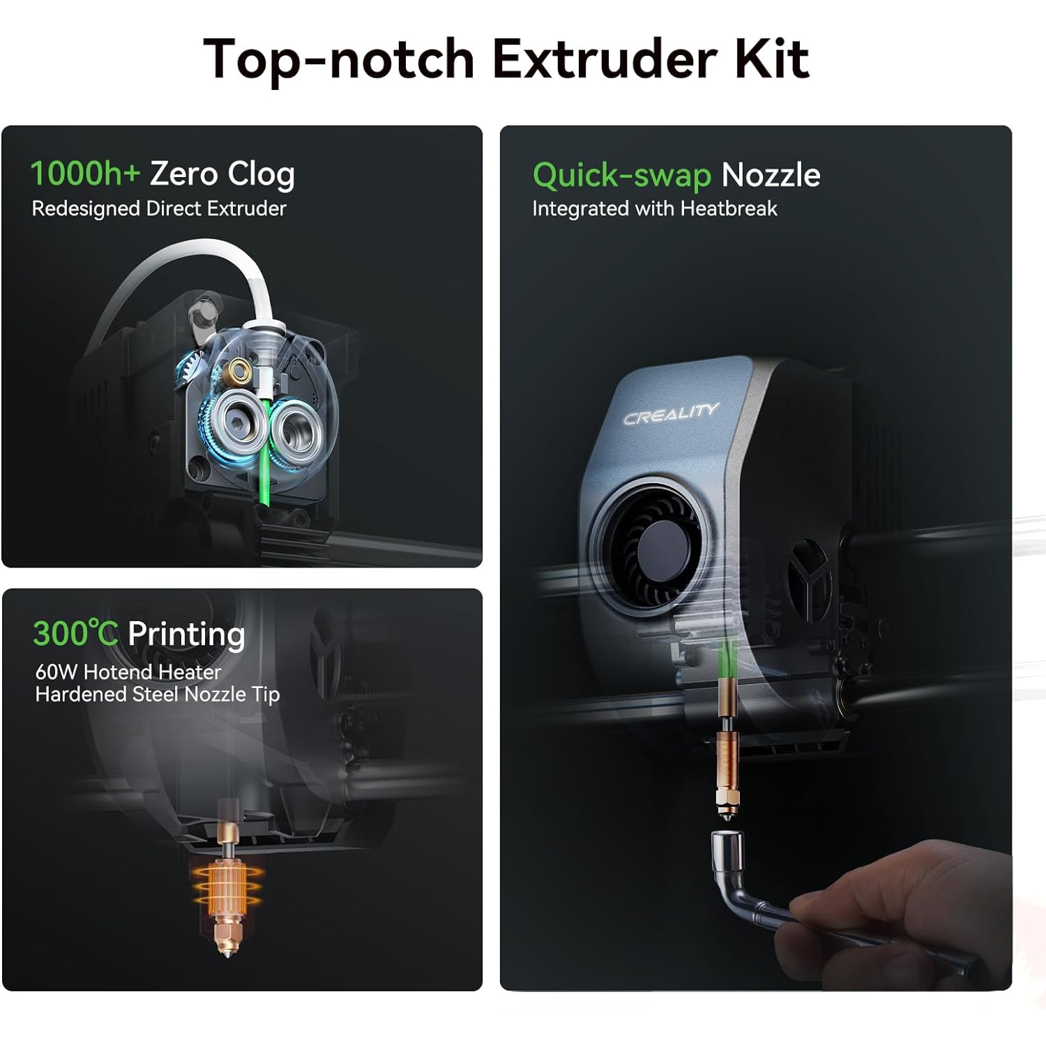 Imprimante Ender-3 V3 3D Extrusion Direct Drive/double axe Z/IU de Creality