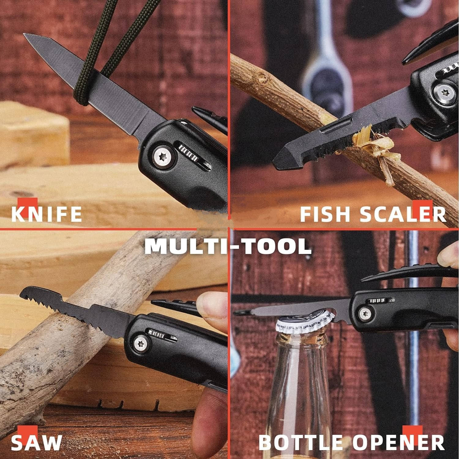 Outils tout-en-un&nbsp;: Mini-outil à marteaux 12-en-1 – Gadgets cool et cadeaux d'anniversaire pour papa – Cadeaux de bas de Noël