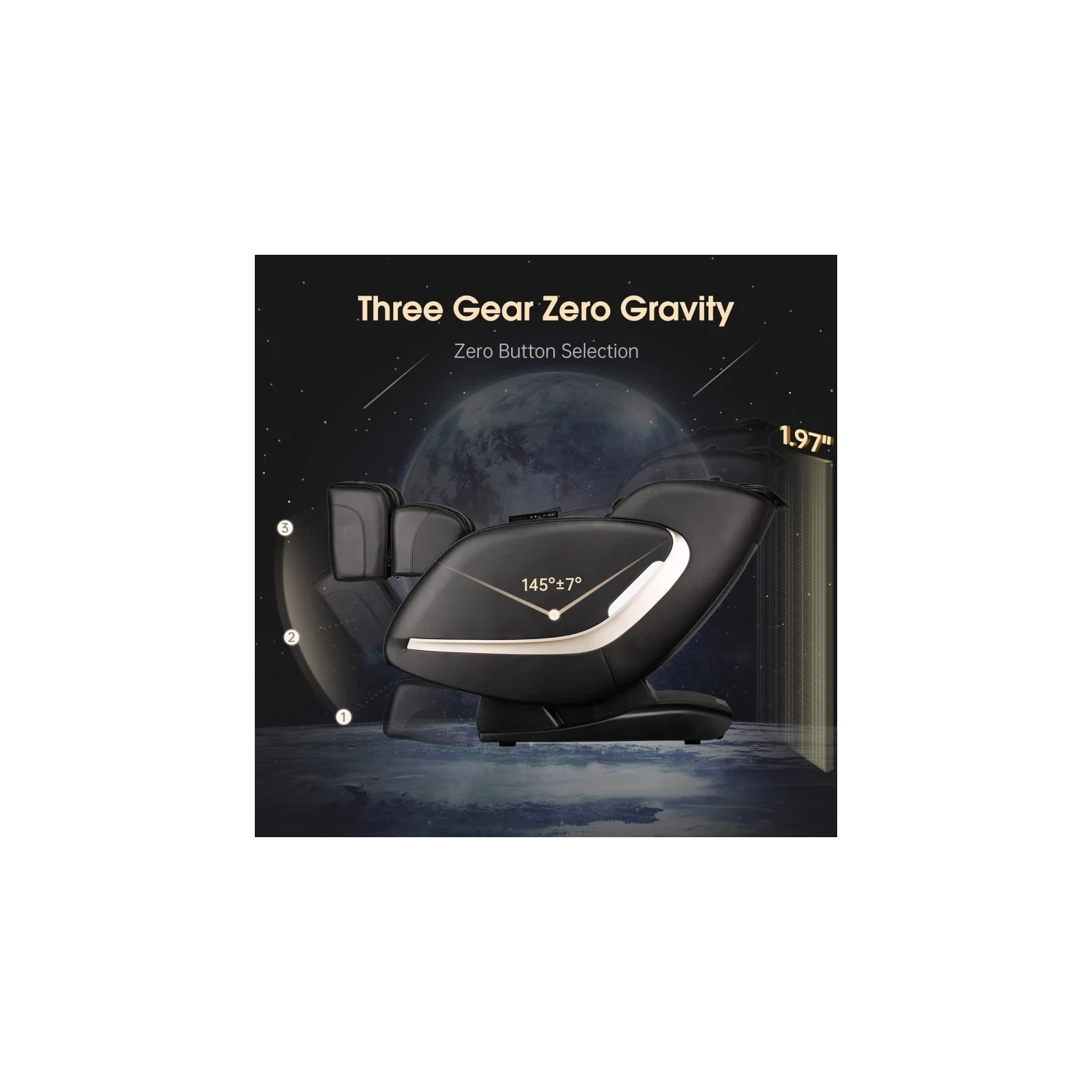 Track Zero Gravity Massage Chair - Full Body Shiatsu Massage Recliner with APP Control, Waist & Calf Heat, Thai Stretch, Body Scan, Shortcut Key,