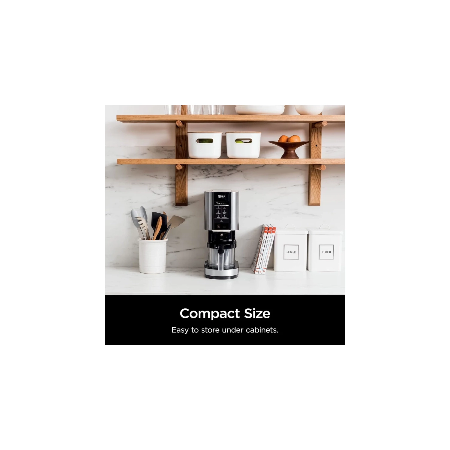 Ninja NC301C CREAMi Ice Cream Maker - 7 One-Touch Programs for Ice Cream, Gelato, Milkshake, Sorbet, Smoothie Bowl, Lite Ice Cream, 16oz