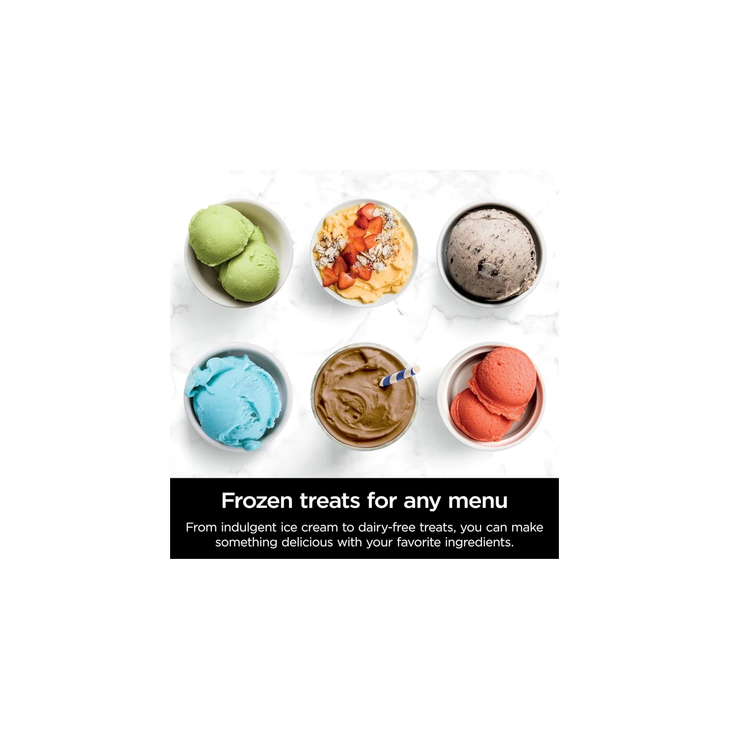 Ninja NC301C CREAMi Ice Cream Maker - 7 One-Touch Programs for Ice Cream, Gelato, Milkshake, Sorbet, Smoothie Bowl, Lite Ice Cream, 16oz