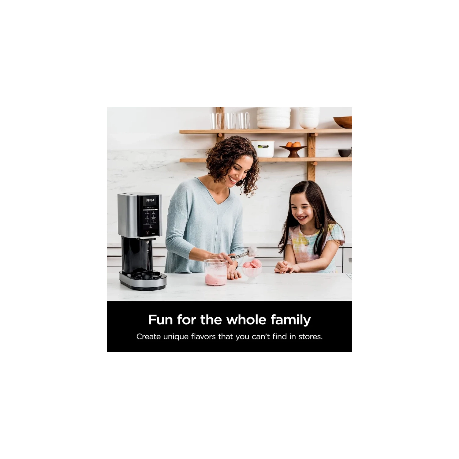 Ninja NC301C CREAMi Ice Cream Maker - 7 One-Touch Programs for Ice Cream, Gelato, Milkshake, Sorbet, Smoothie Bowl, Lite Ice Cream, 16oz