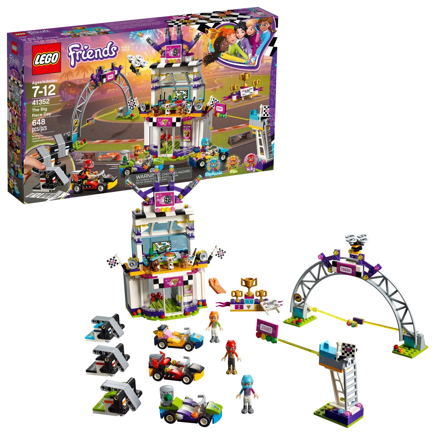 LEGO Friends The Big Race Day 41352 Building Kit (648 Piece)