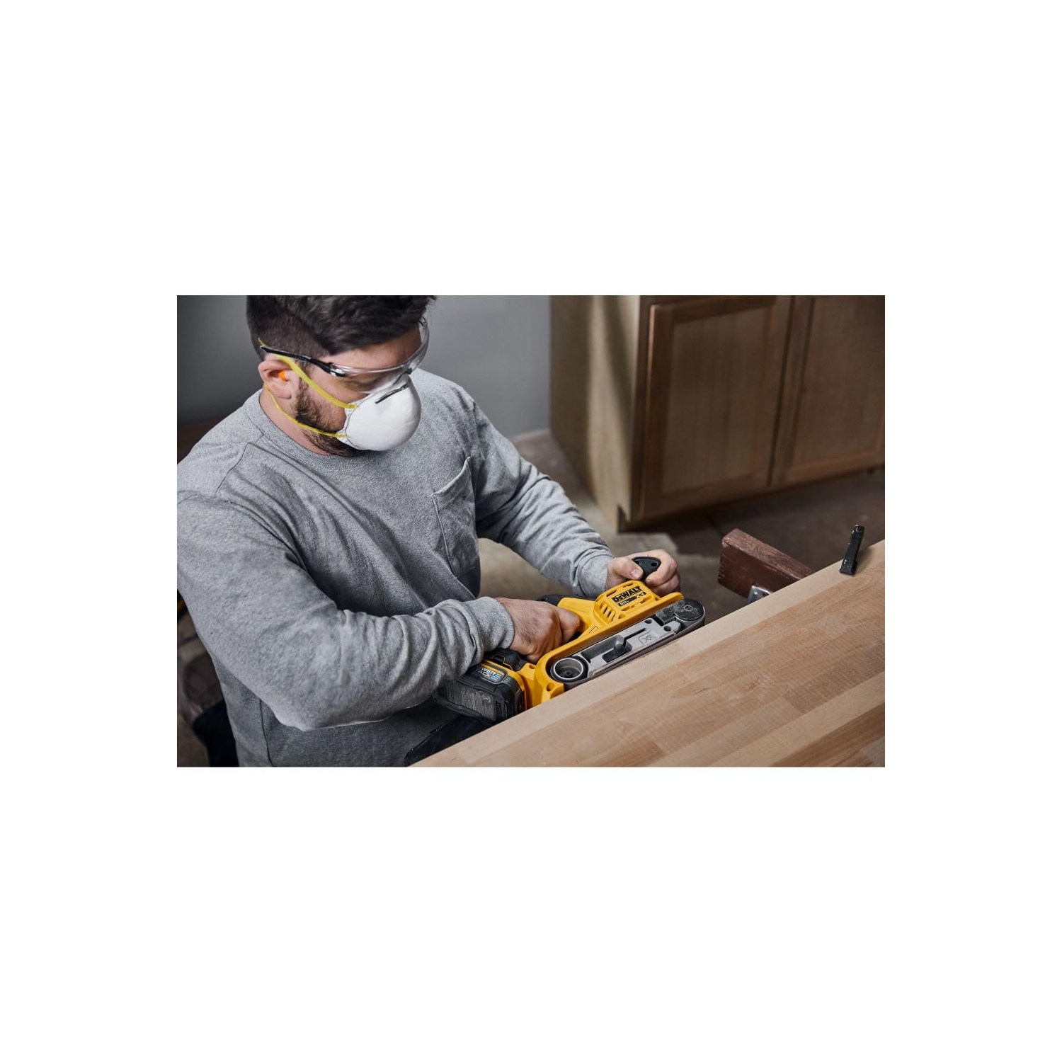 Ponceuse à courroie sans balai DeWALT 20&nbsp;V MAX 3 x 21 po, outil sans fil seulement