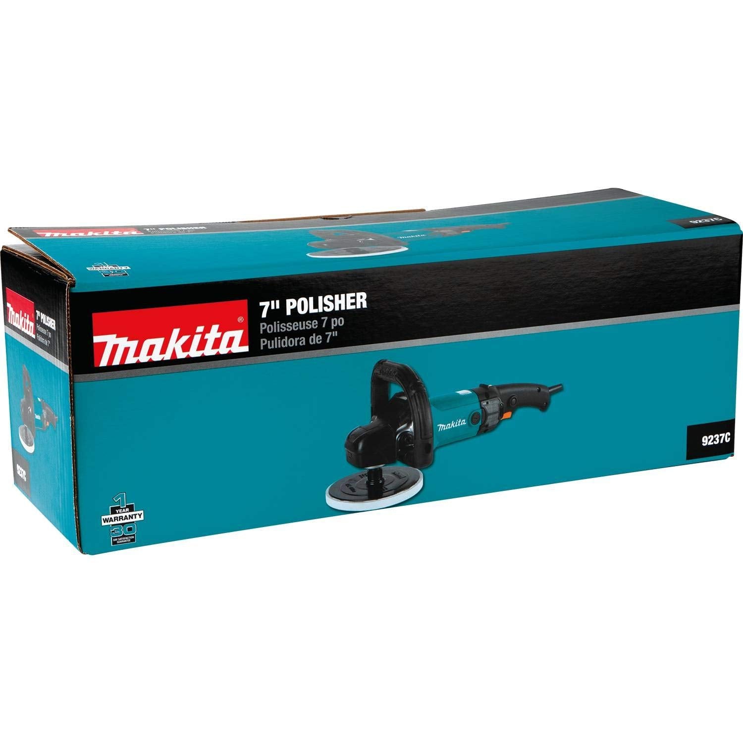 Makita – polisseuse de 9237C 7 po, bleu