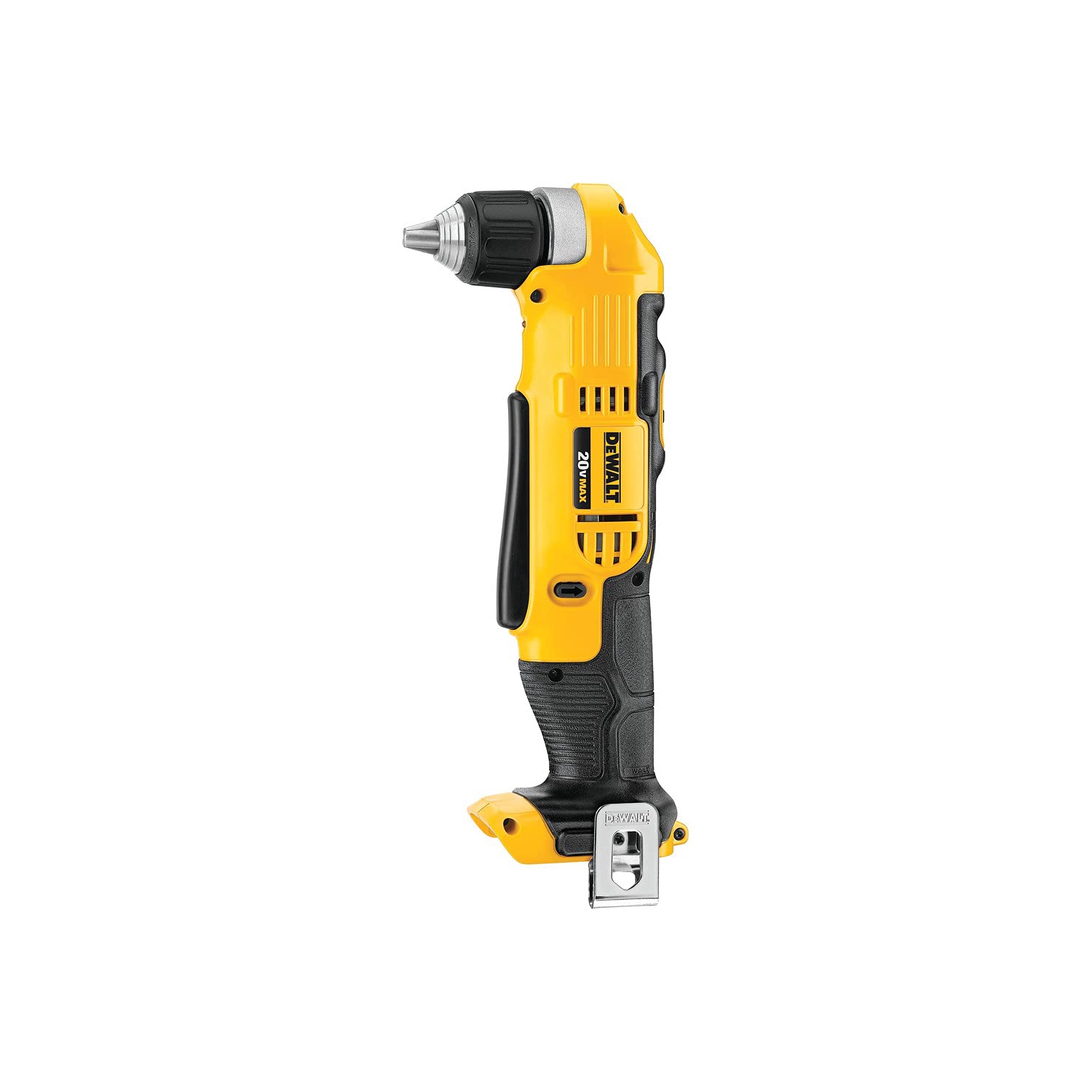 Perceuse à angle droit DeWALT 20&nbsp;V MAX*, sans fil, outil seulement