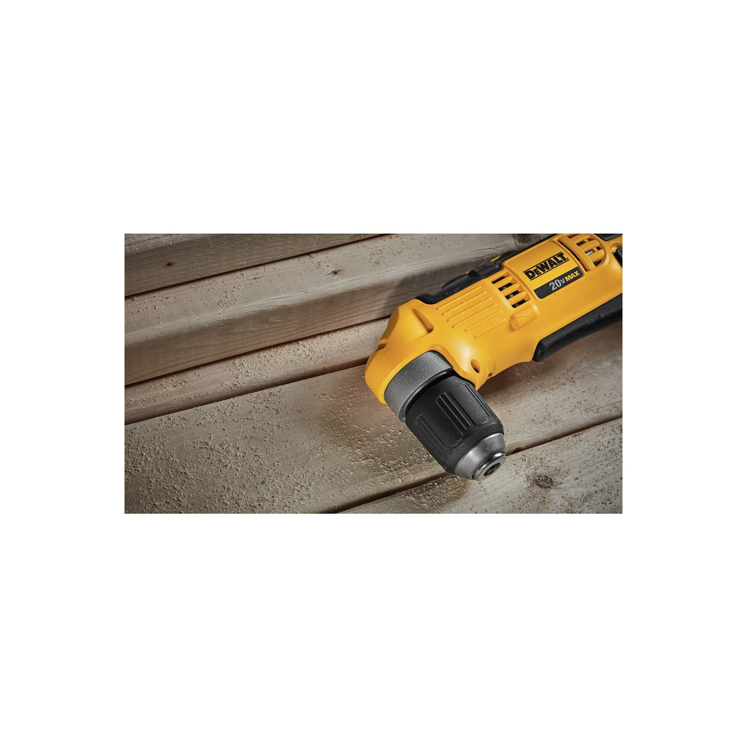 Perceuse à angle droit DeWALT 20&nbsp;V MAX*, sans fil, outil seulement