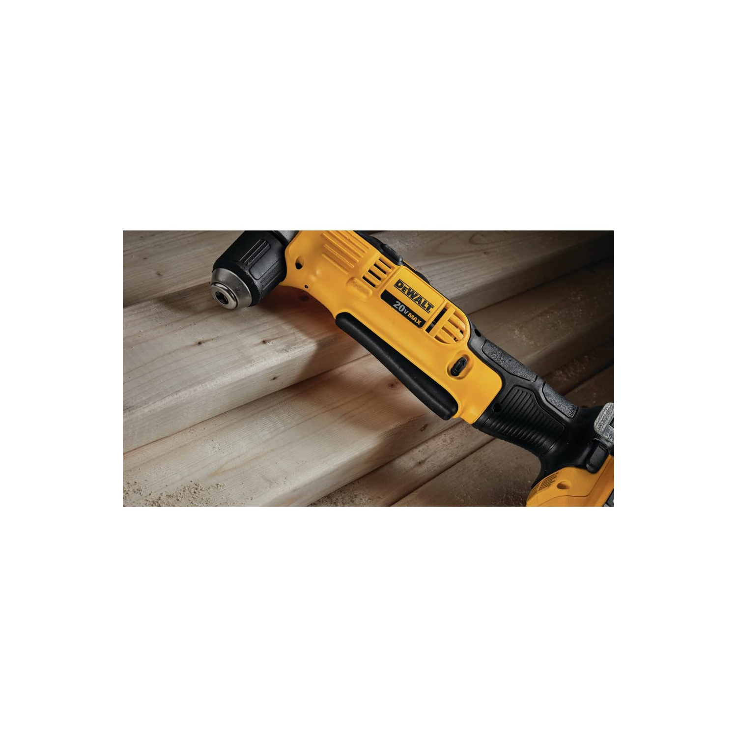 Perceuse à angle droit DeWALT 20&nbsp;V MAX*, sans fil, outil seulement
