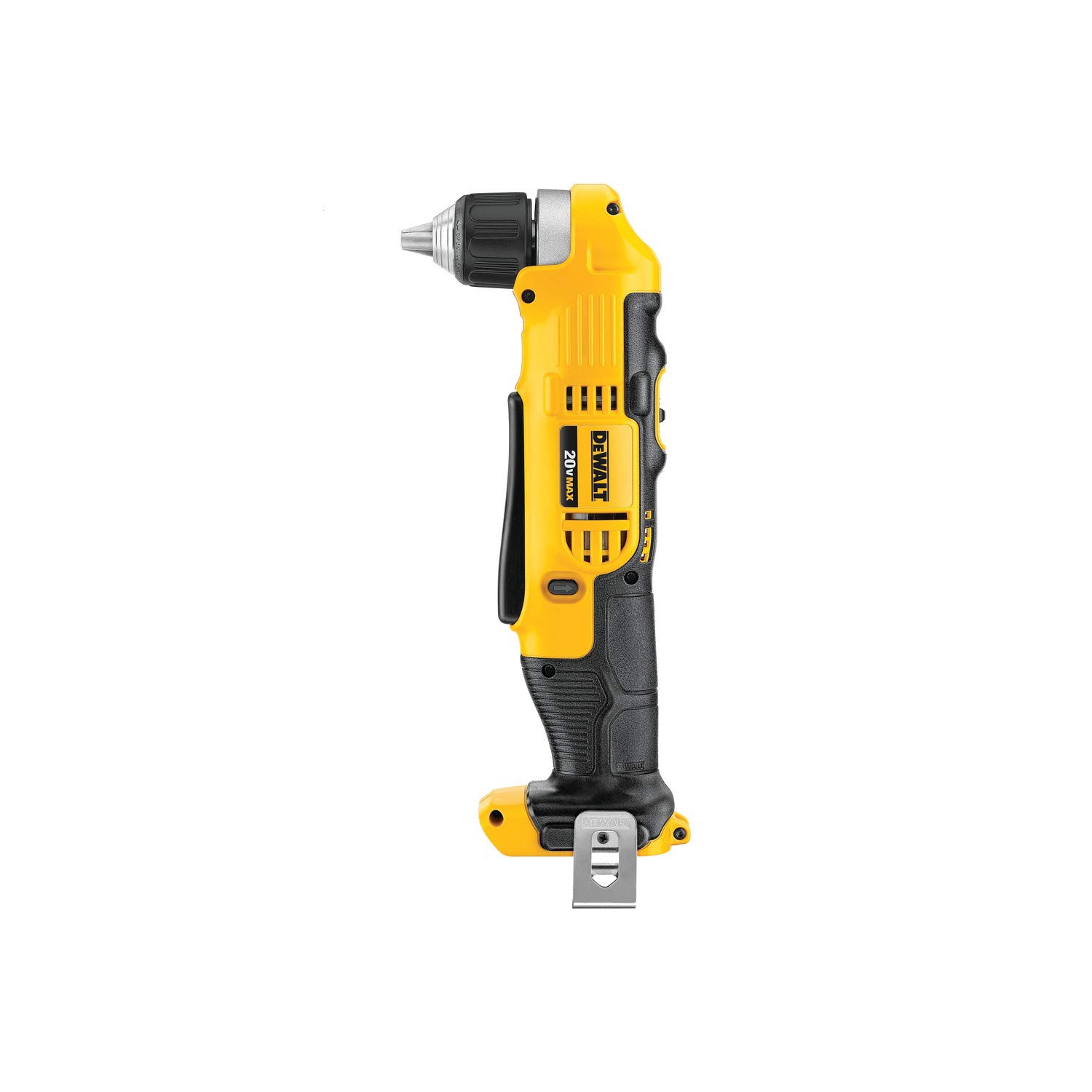 Perceuse à angle droit DeWALT 20&nbsp;V MAX*, sans fil, outil seulement