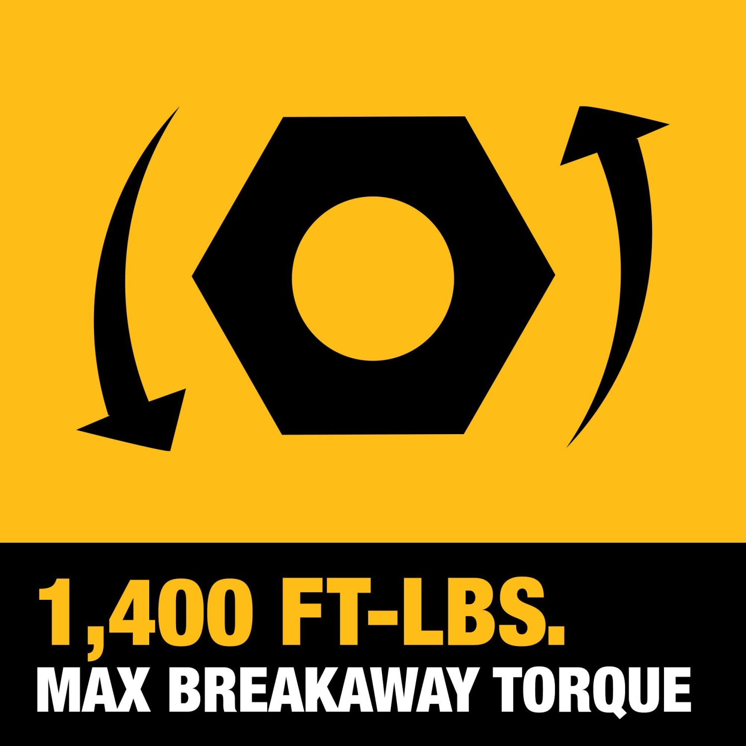 Clé à chocs DeWALT 20 V MAX XR, 1/2 po, sans fil, couple élevé, mode précision à 4 vitesses, outil seulement