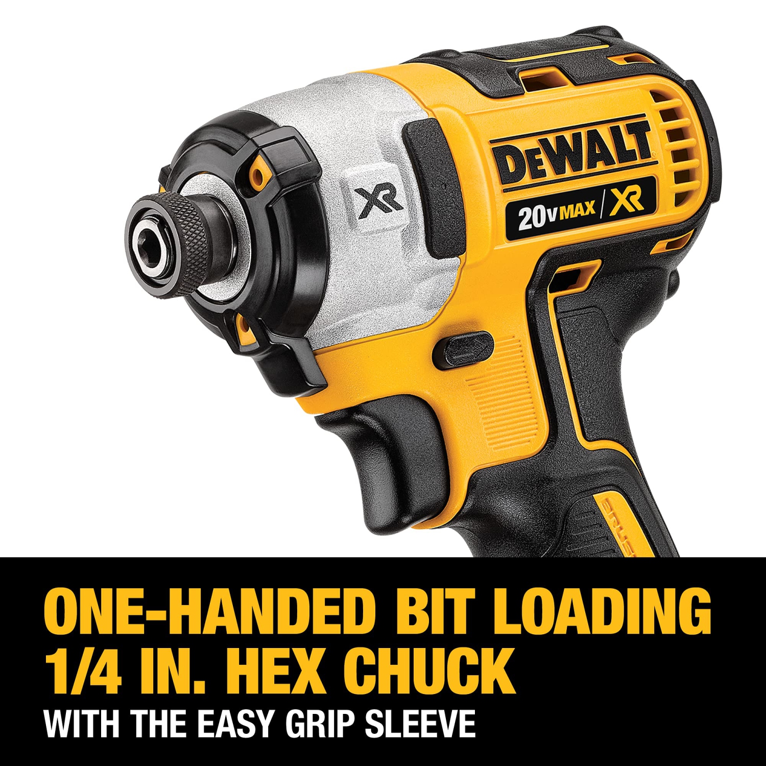 Tournevis à percussion DeWALT 20&nbsp;V MAX XR, sans balais, 3 vitesses, 1⁄4 po, outil seulement