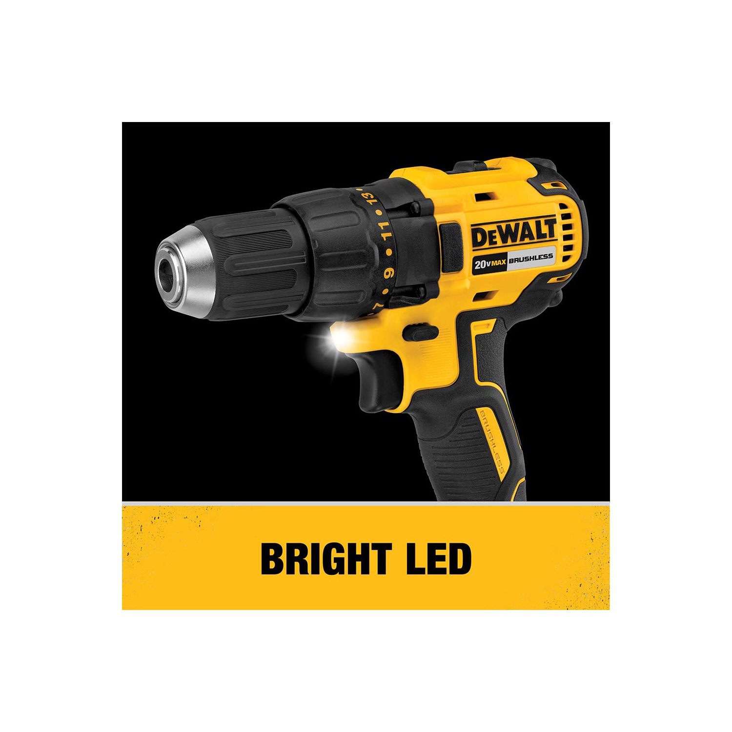 Perceuse et tournevis à percussion sans fil DEWALT 20&nbsp;V MAX*, ensemble d'outils électriques, sans balai, avec 2 batteries et chargeur (DCK2.